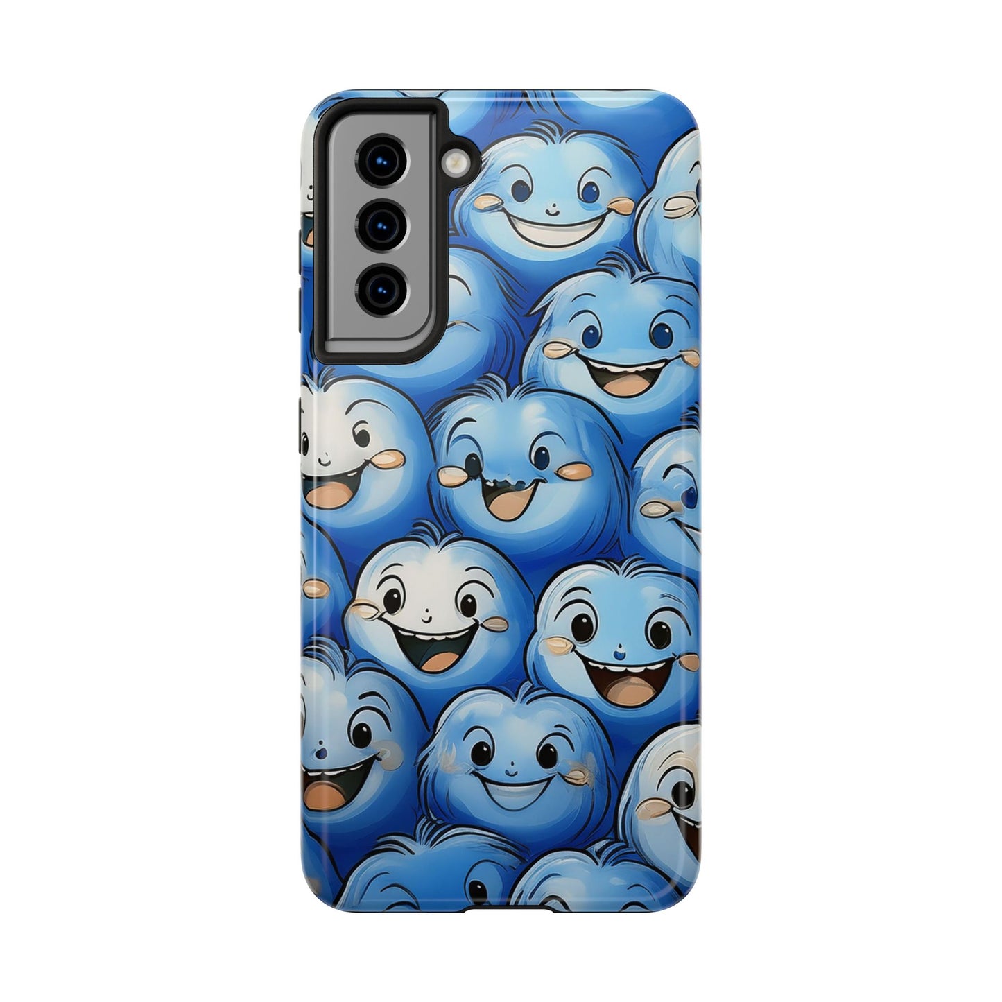 Funny Smiley Face Tough Phone Case, iPhone Samsung Phone Cover