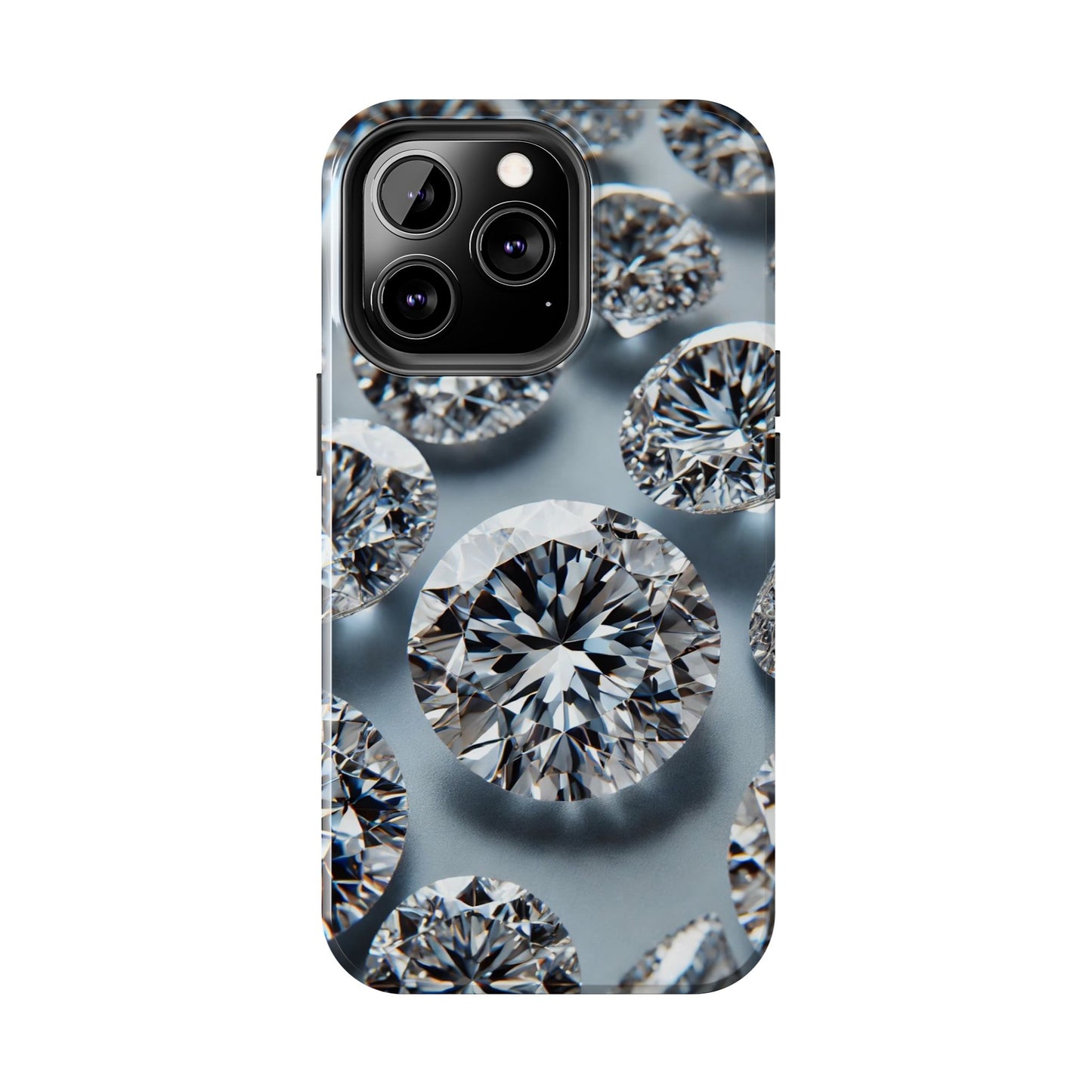 Luxury Diamond Design Phone Case for iPhone or Samsung Galaxy, Bling Crystal Cover