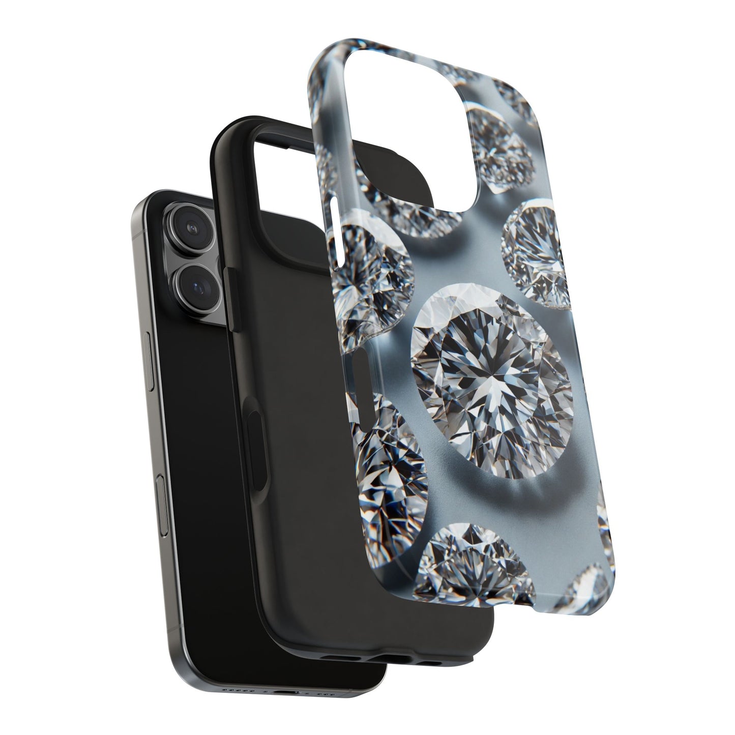 Luxury Diamond Design Phone Case for iPhone or Samsung Galaxy, Bling Crystal Cover