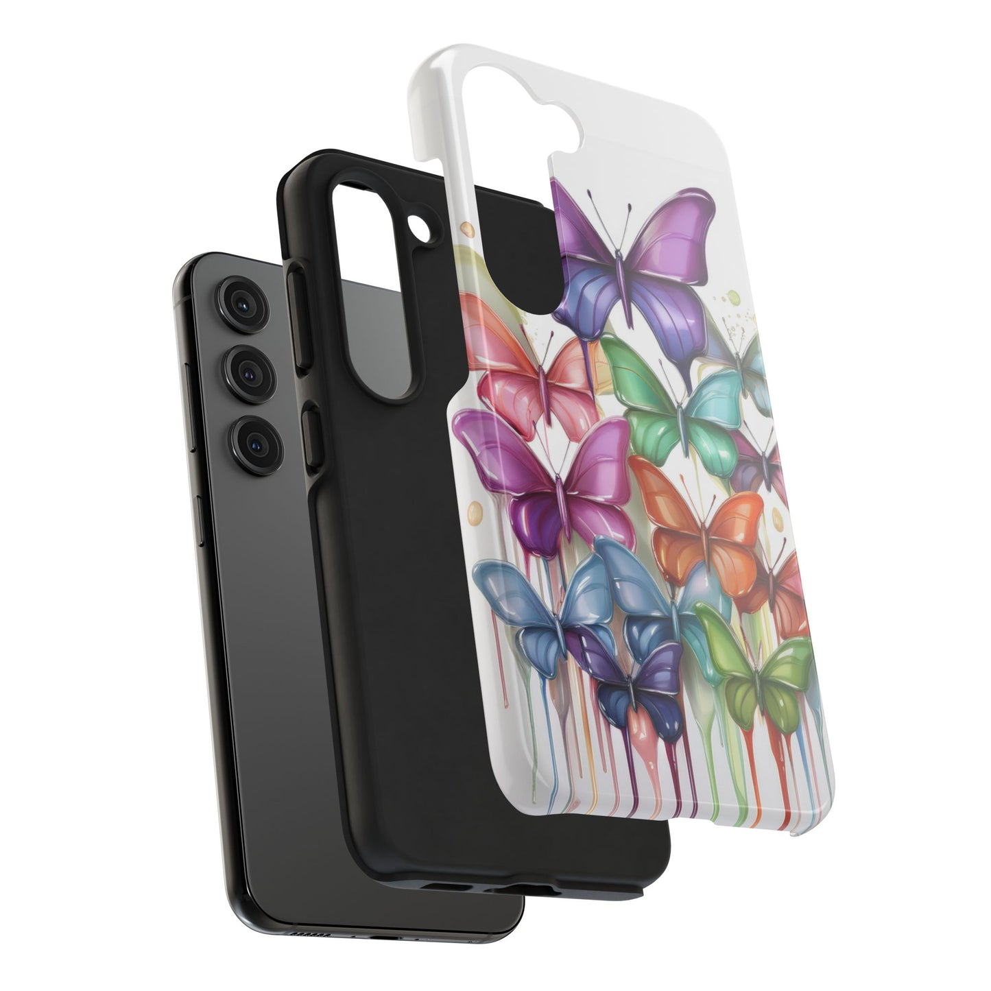 Multi-Colored Butterflies Cell Phone Case, Butterfly iPhone Case, Samsung Phone Case