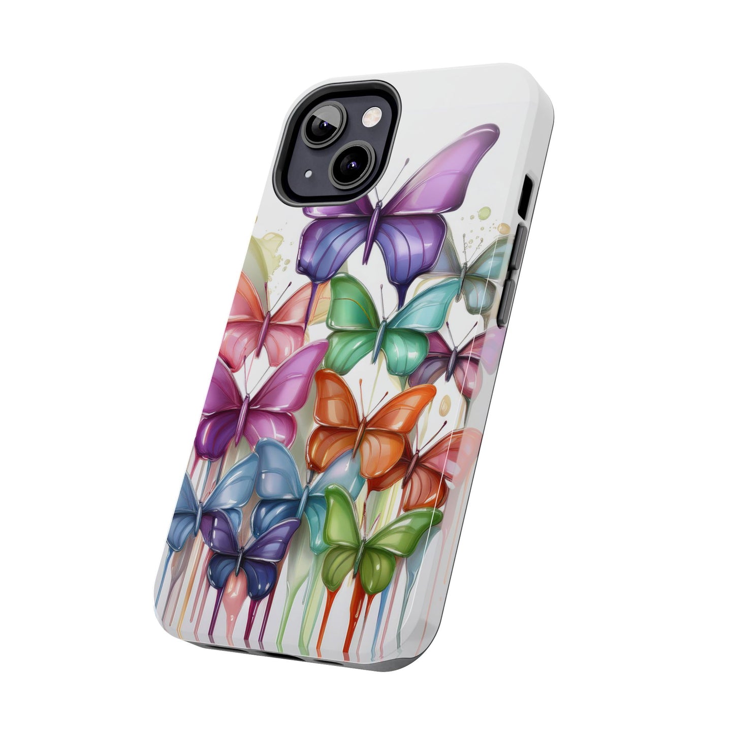 Multi-Colored Butterflies Cell Phone Case, Butterfly iPhone Case, Samsung Phone Case