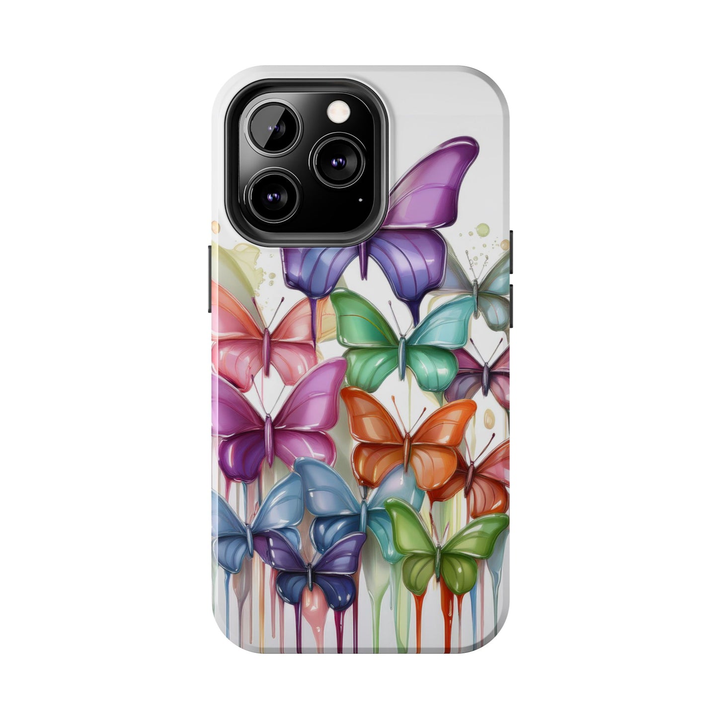 Multi-Colored Butterflies Cell Phone Case, Butterfly iPhone Case, Samsung Phone Case