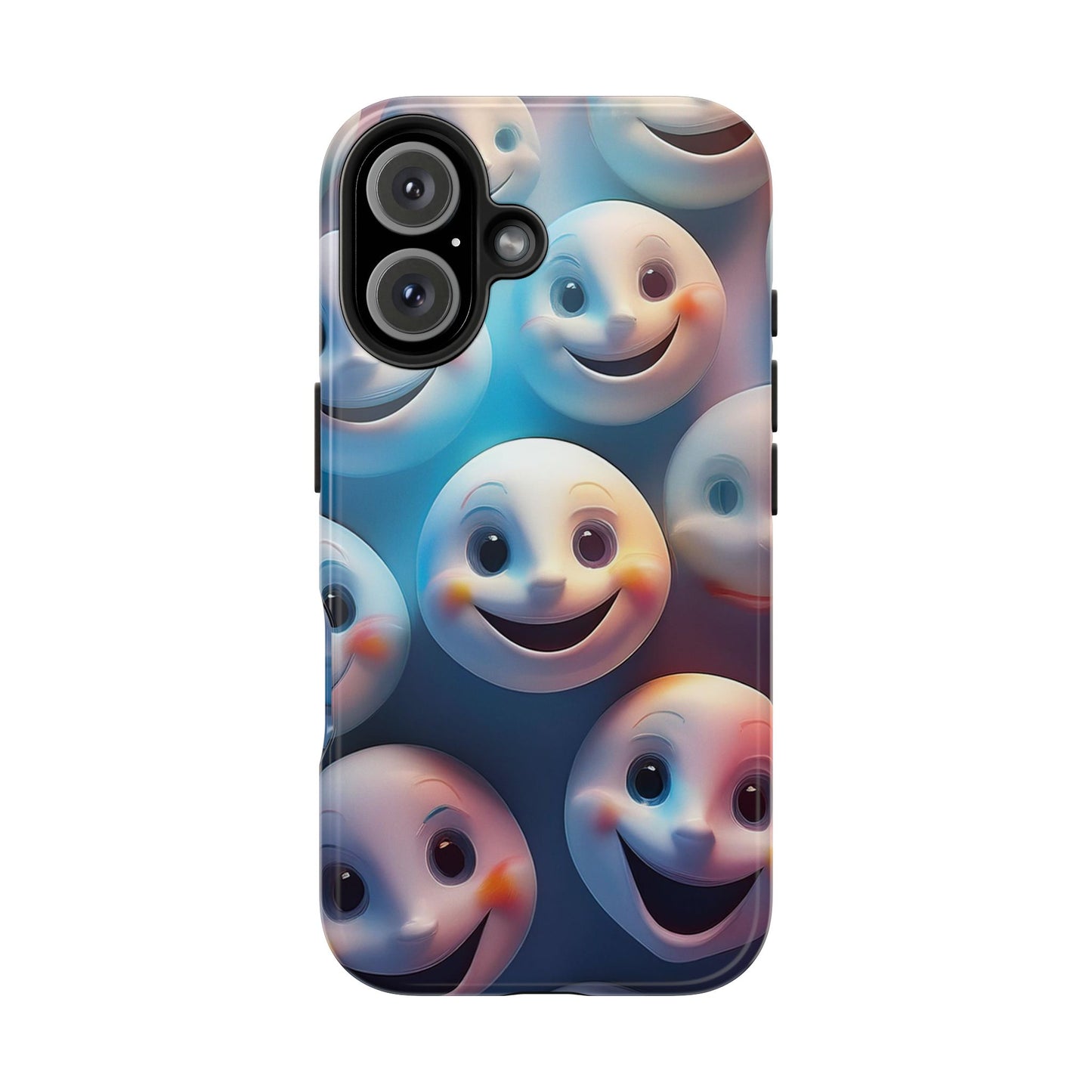 Funny Smiley Face Tough Phone Case, iPhone Samsung Phone Cover
