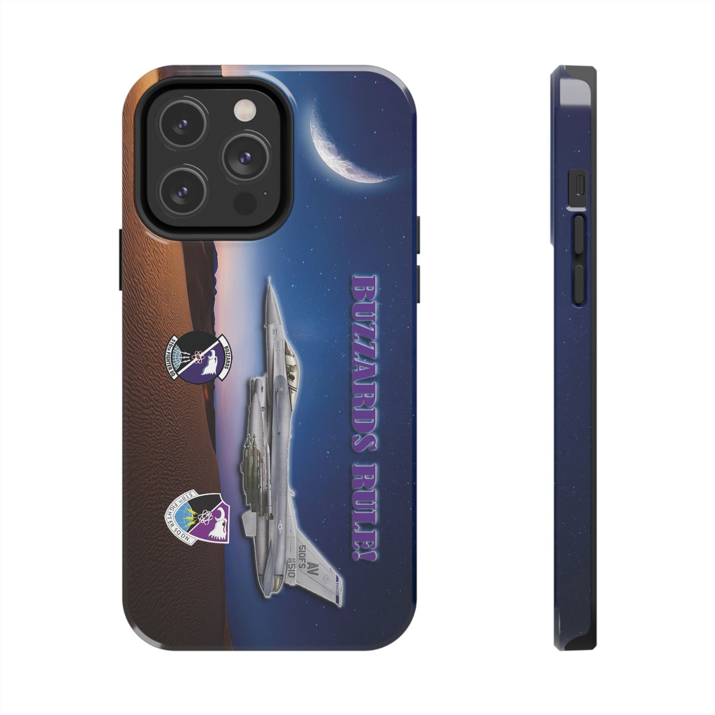 Air Force Squadron 510 iPhone Cell Phone Case,F16 Phone Case, Air Force 510th, Desert Scene