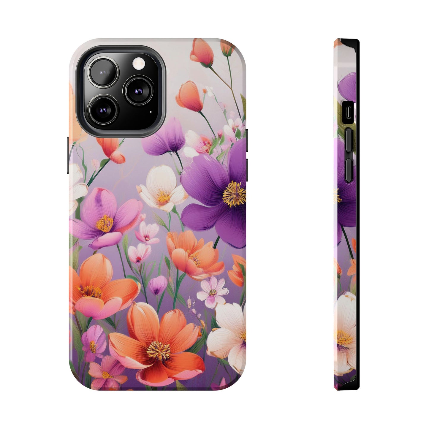 Floral Phone Case - Flower Print Cover for iPhone & Samsung, Flower Print