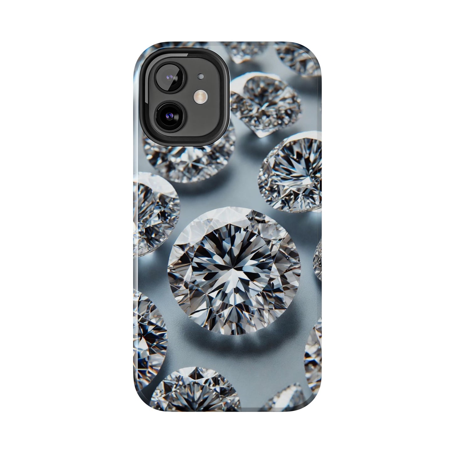 Luxury Diamond Design Phone Case for iPhone or Samsung Galaxy, Bling Crystal Cover