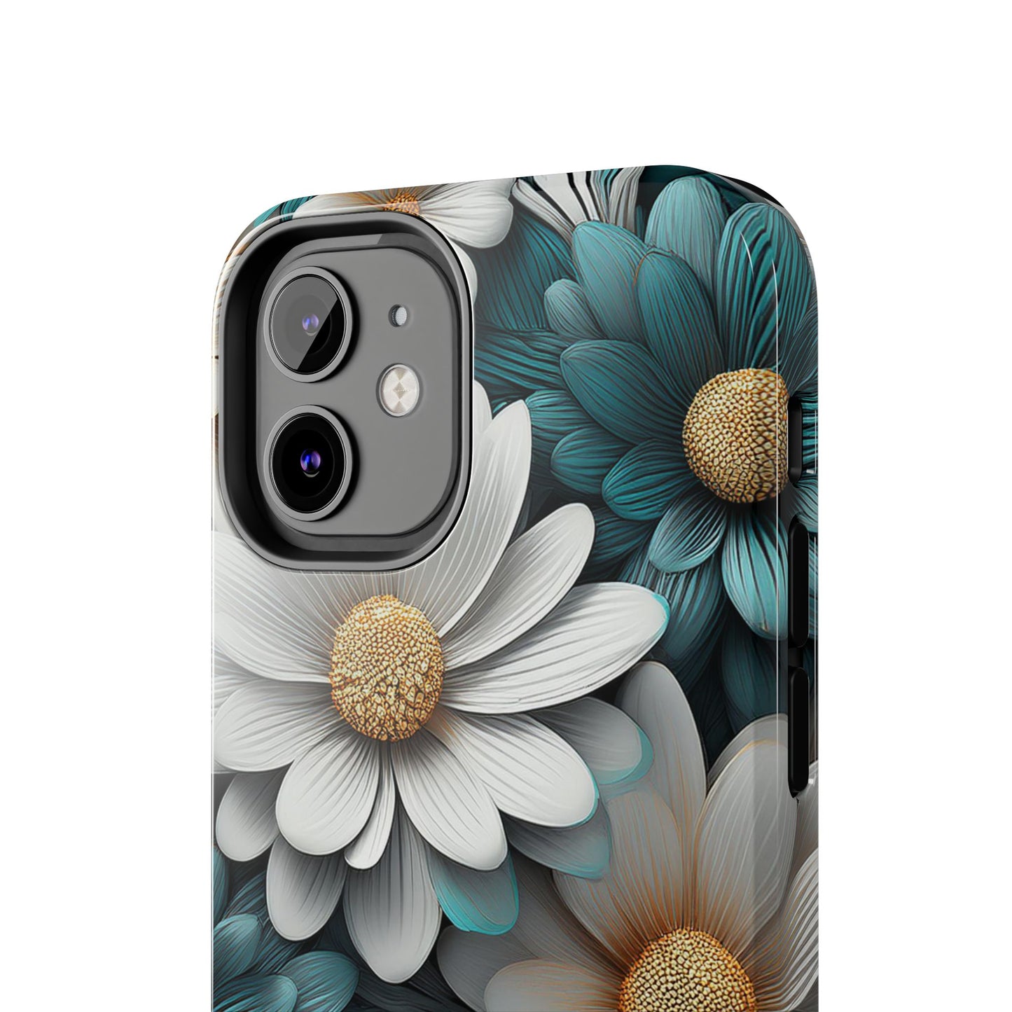 Blue and White Daisy Phone Case – Floral Samsung & iPhone Cover