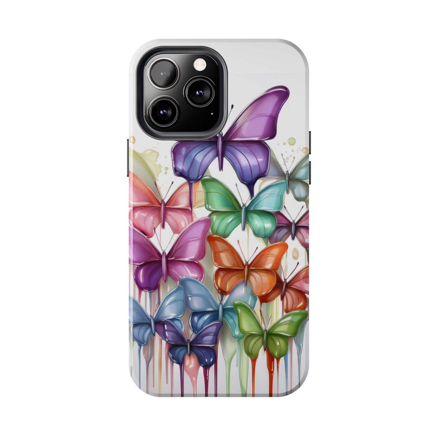 Multi-Colored Butterflies Cell Phone Case, Butterfly iPhone Case, Samsung Phone Case