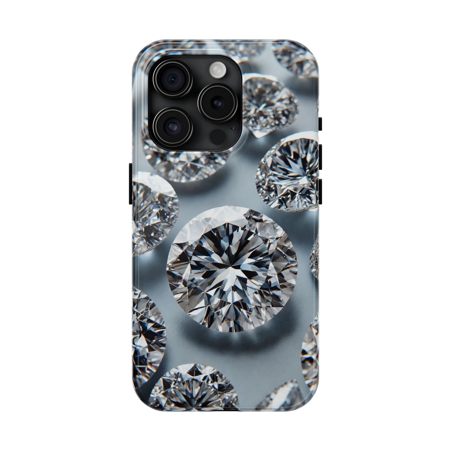 Luxury Diamond Design Phone Case for iPhone or Samsung Galaxy, Bling Crystal Cover
