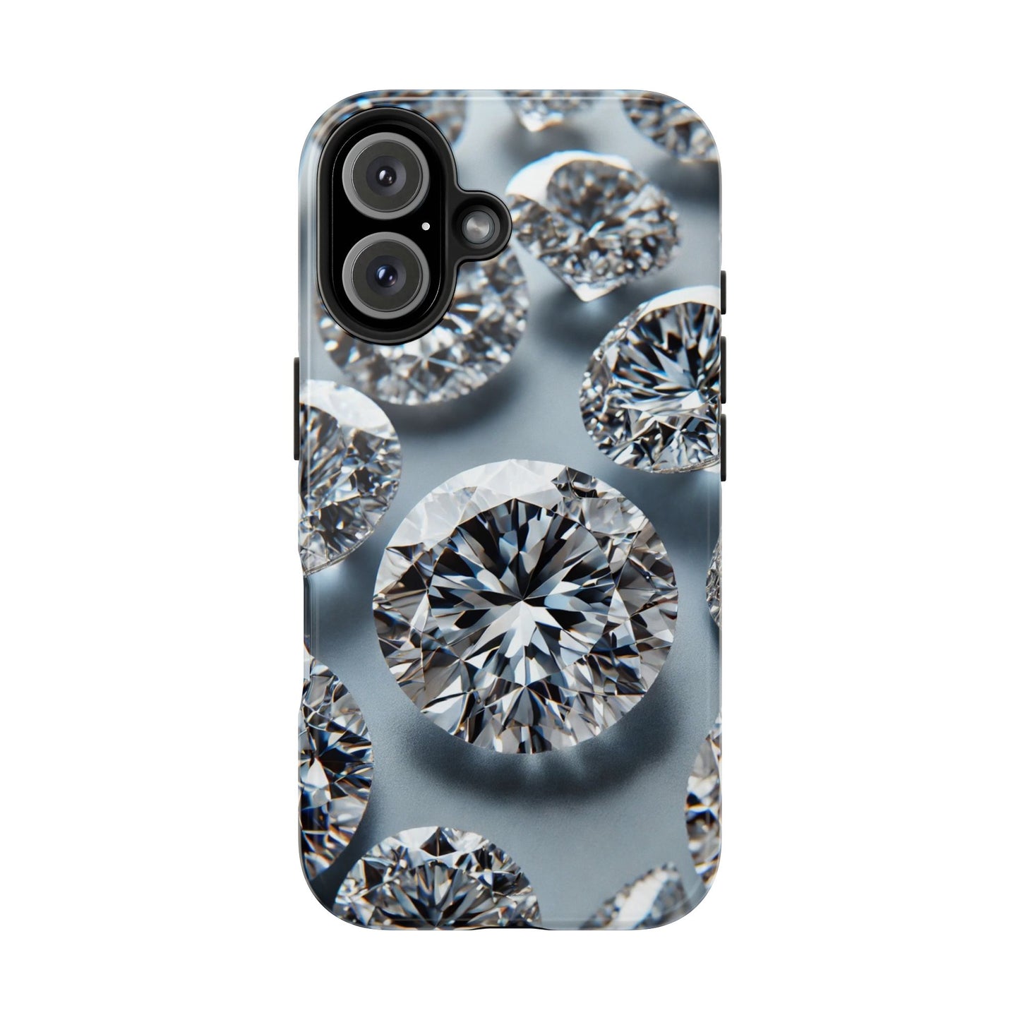 Luxury Diamond Design Phone Case for iPhone or Samsung Galaxy, Bling Crystal Cover