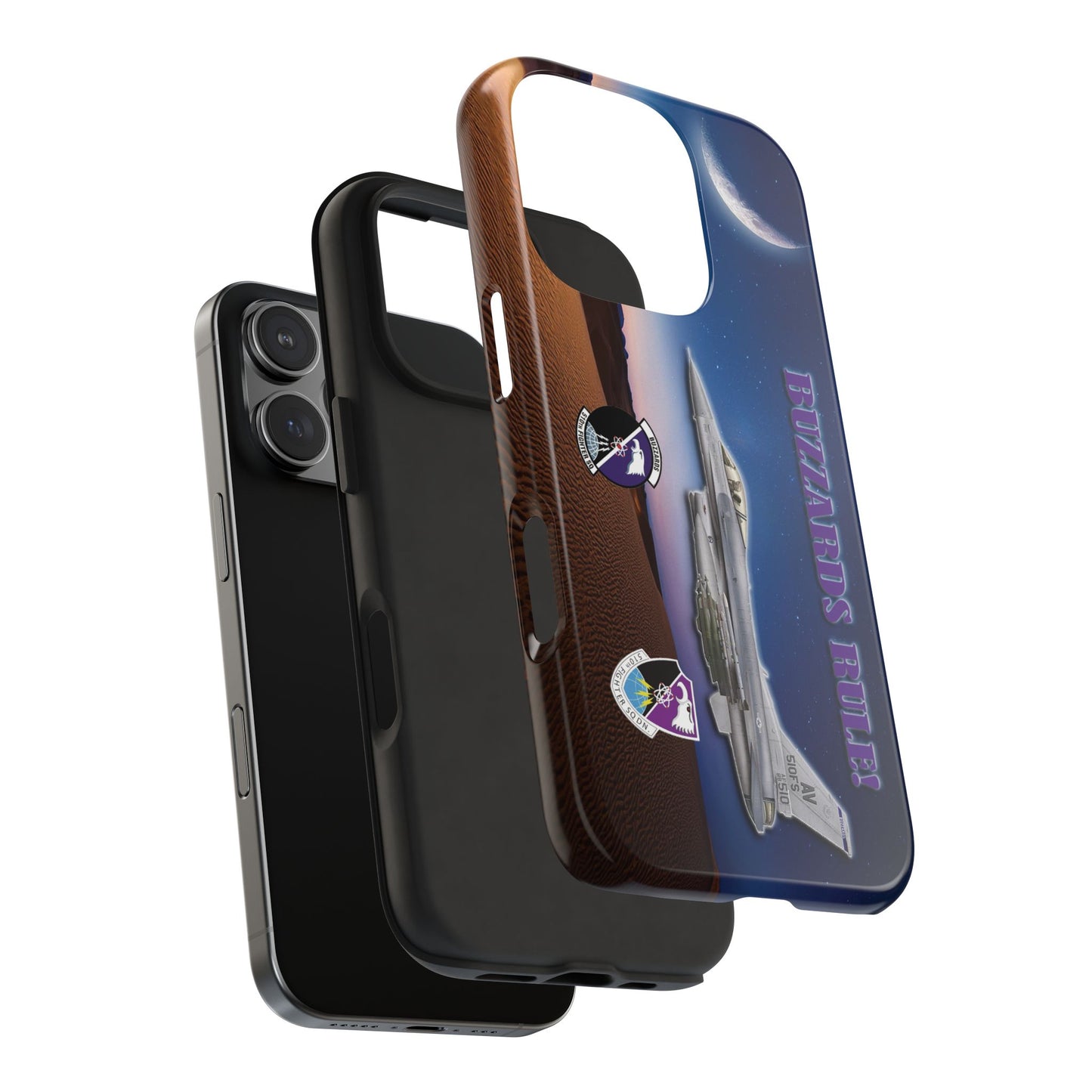 Air Force Squadron 510 iPhone Cell Phone Case,F16 Phone Case, Air Force 510th, Desert Scene