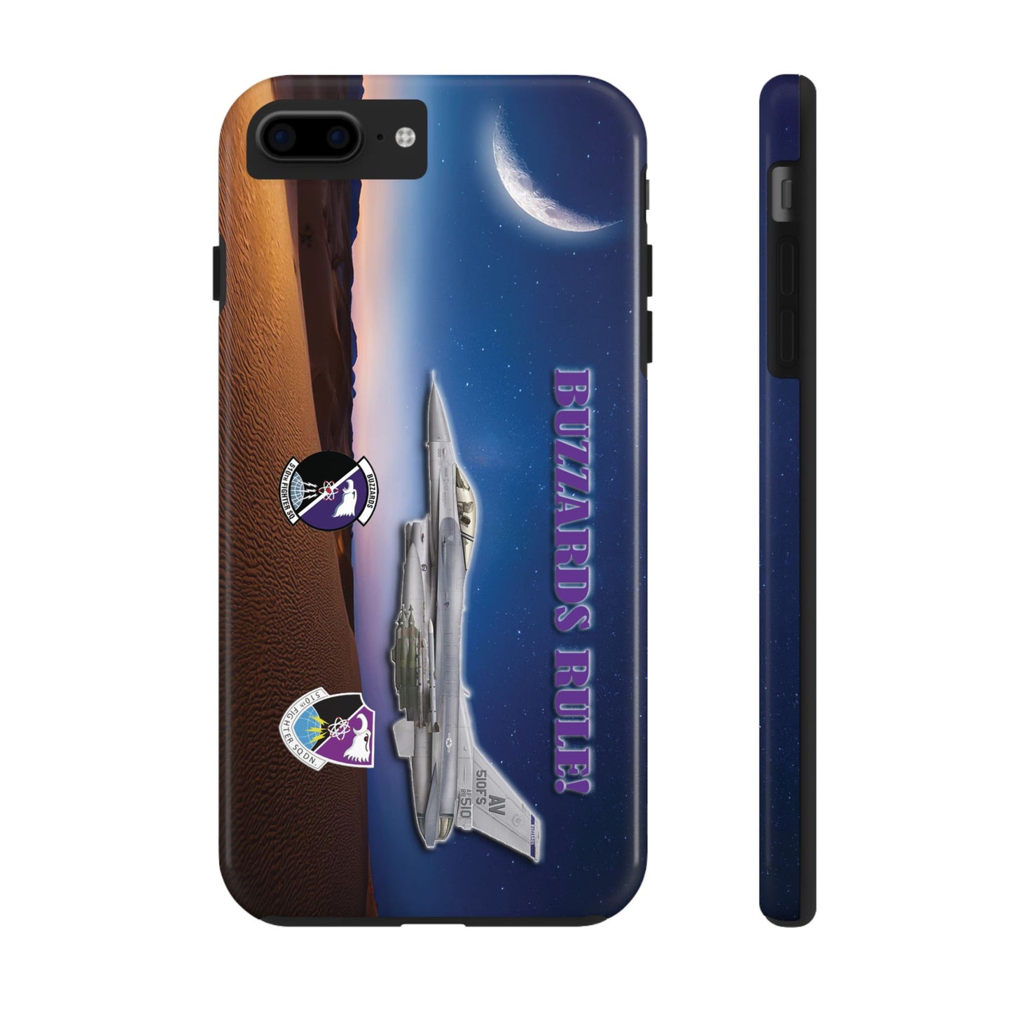 Air Force Squadron 510 iPhone Cell Phone Case,F16 Phone Case, Air Force 510th, Desert Scene