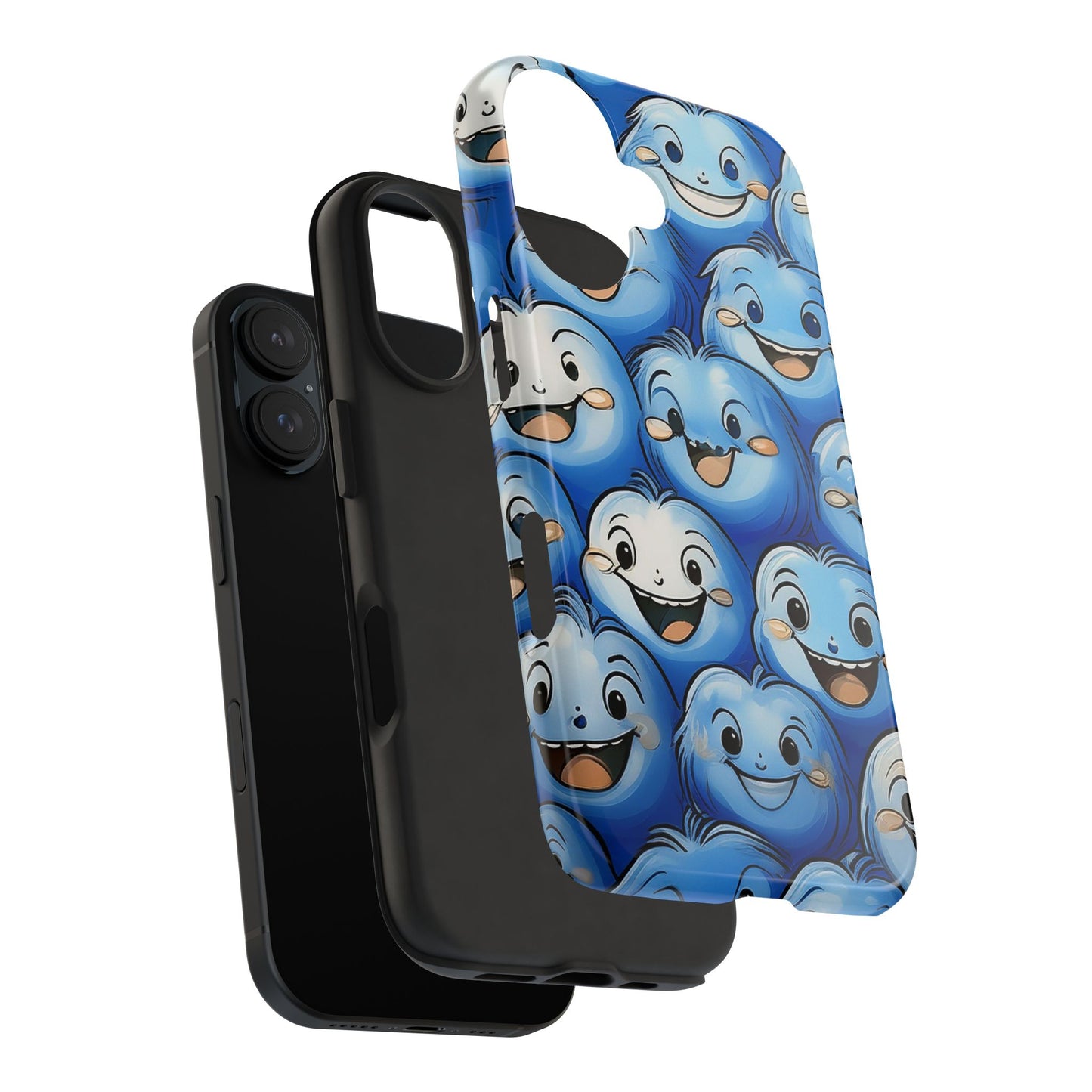 Funny Smiley Face Tough Phone Case, iPhone Samsung Phone Cover