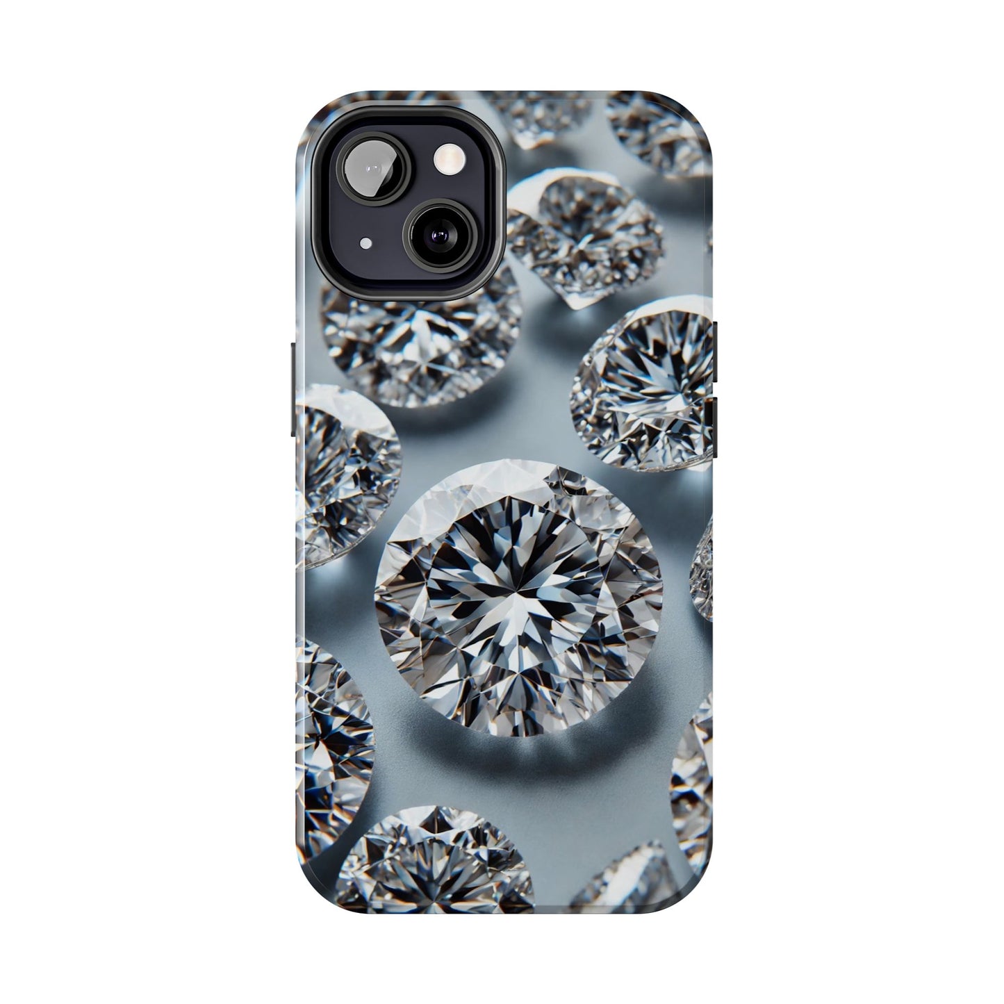 Luxury Diamond Design Phone Case for iPhone or Samsung Galaxy, Bling Crystal Cover