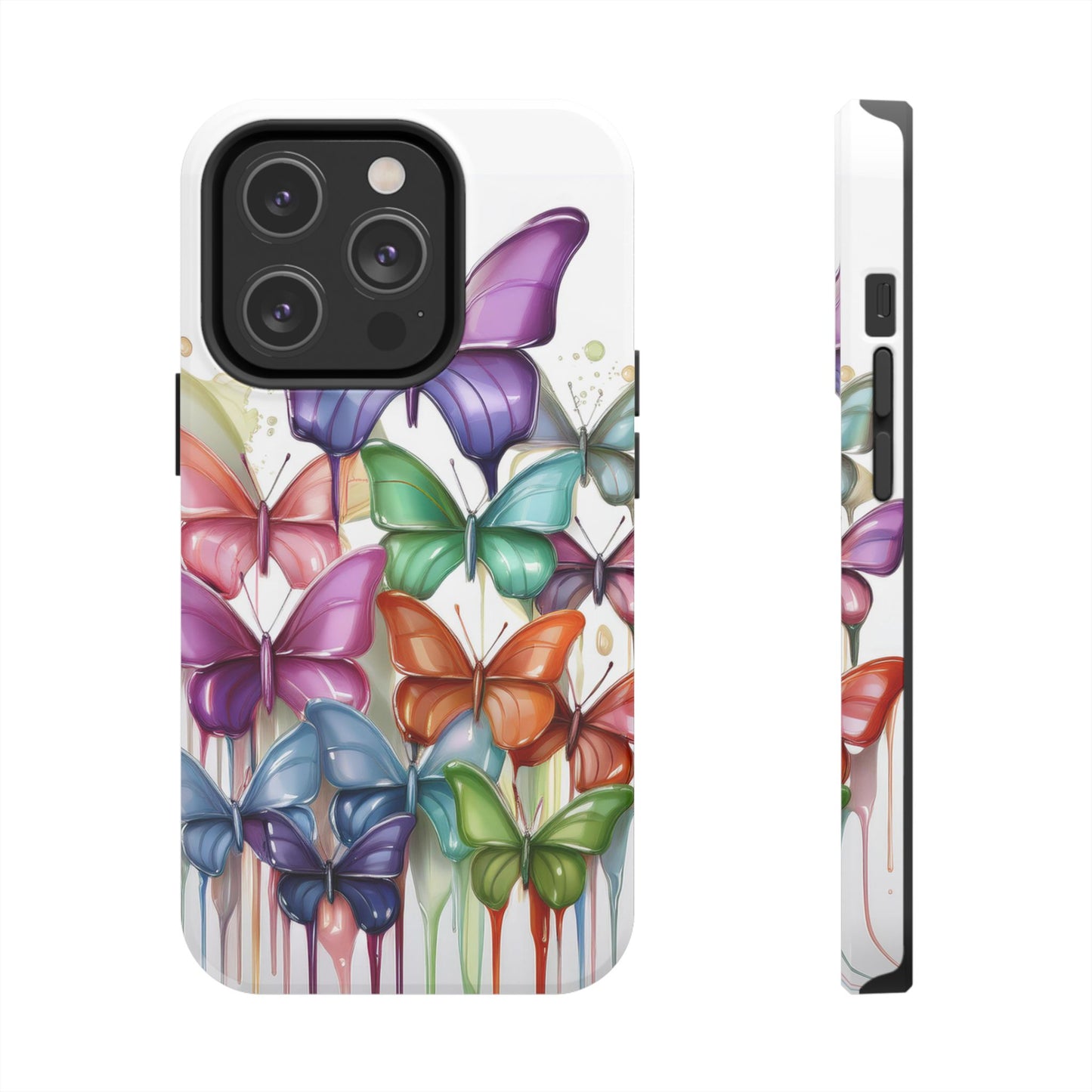Multi-Colored Butterflies Cell Phone Case, Butterfly iPhone Case, Samsung Phone Case