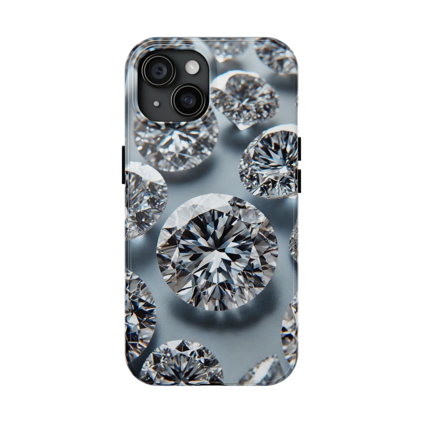 Luxury Diamond Design Phone Case for iPhone or Samsung Galaxy, Bling Crystal Cover