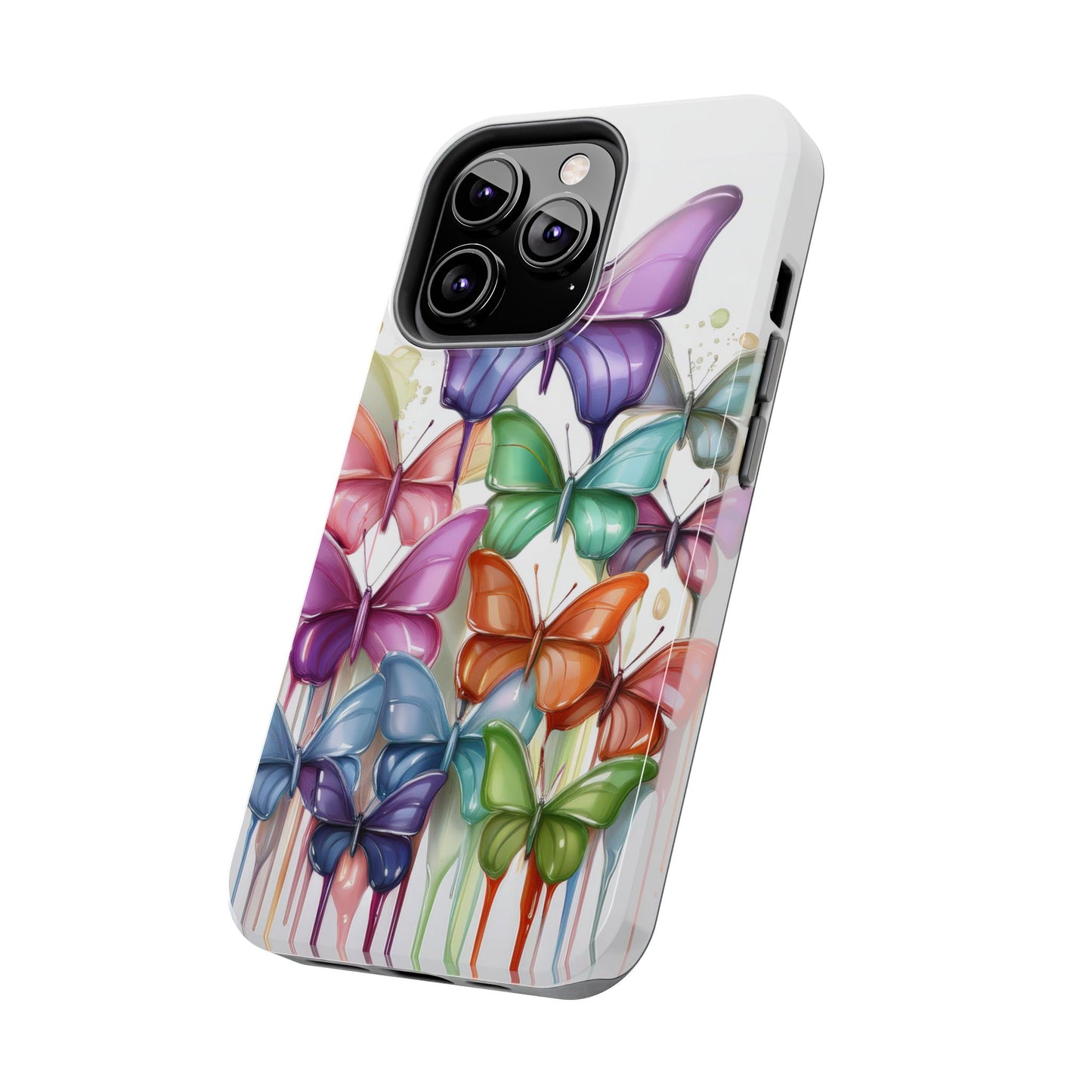 Multi-Colored Butterflies Cell Phone Case, Butterfly iPhone Case, Samsung Phone Case