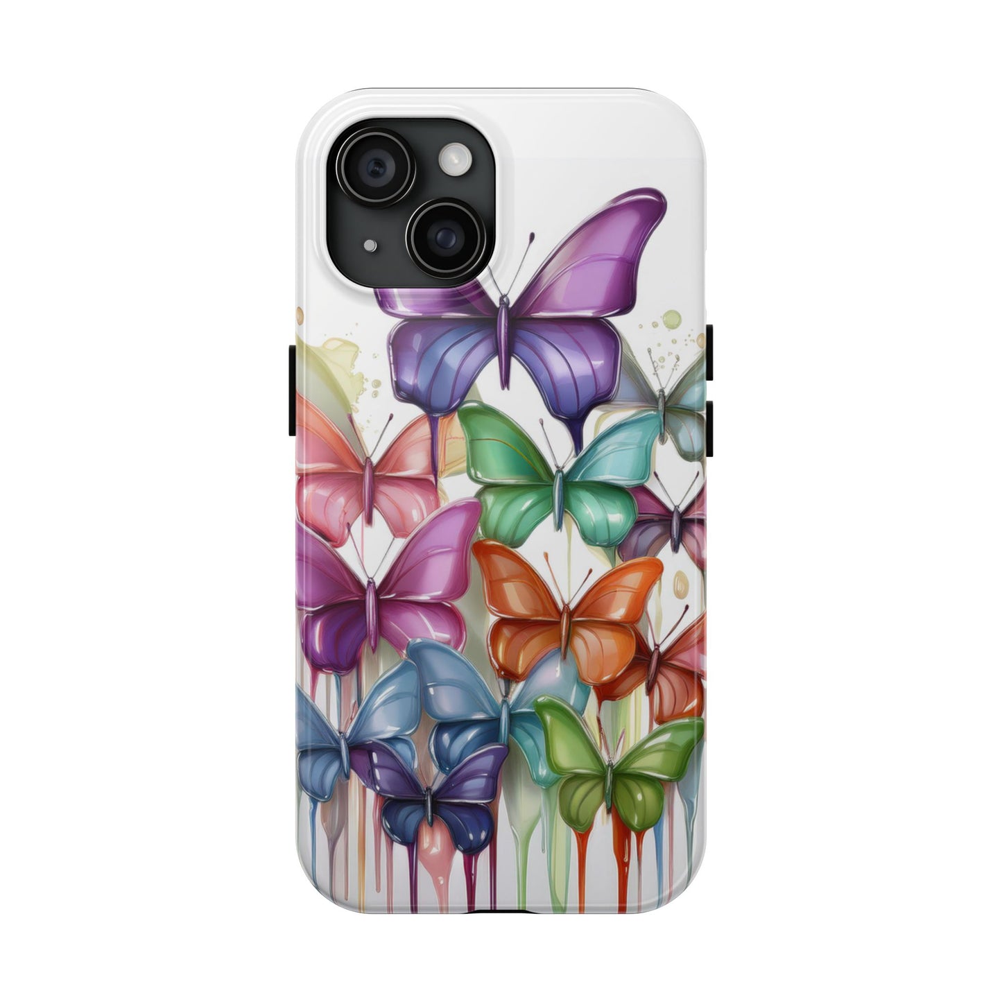 Multi-Colored Butterflies Cell Phone Case, Butterfly iPhone Case, Samsung Phone Case