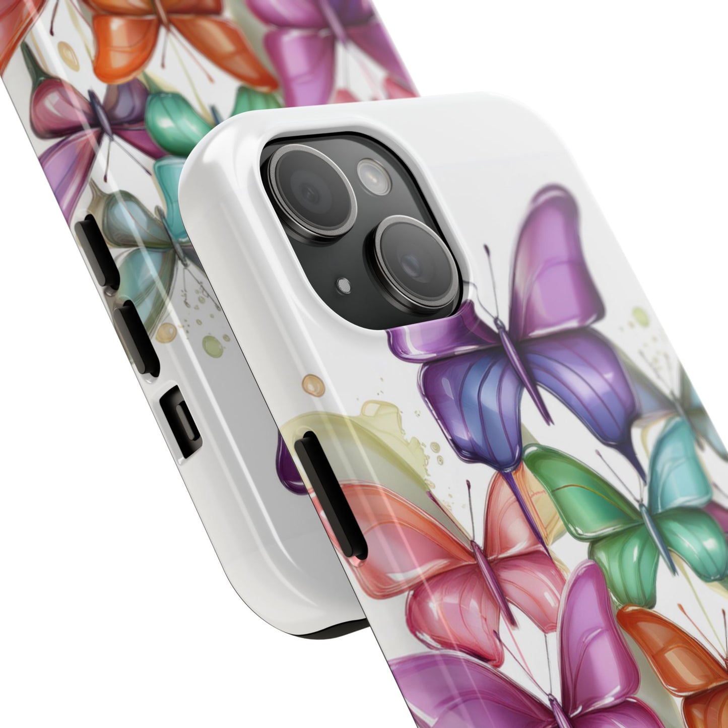 Multi-Colored Butterflies Cell Phone Case, Butterfly iPhone Case, Samsung Phone Case