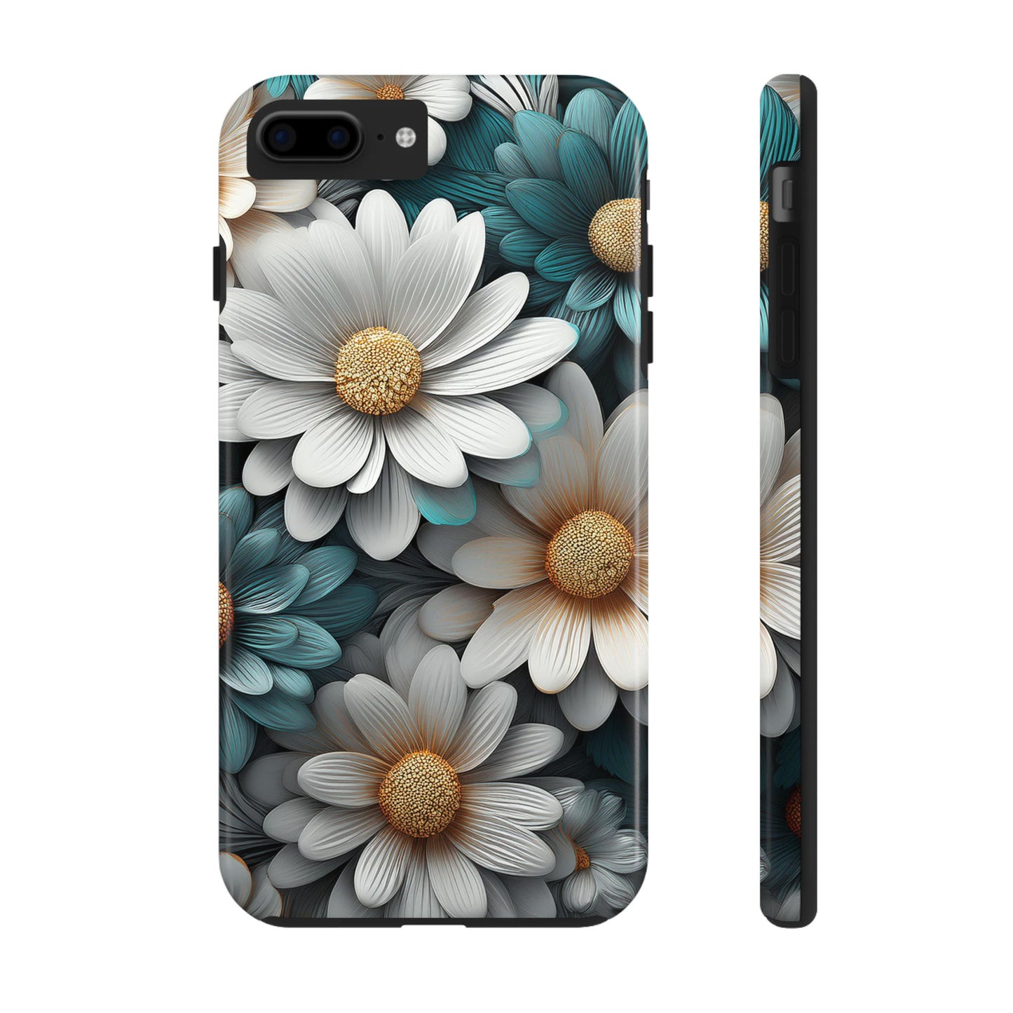 Blue and White Daisy Phone Case – Floral Samsung & iPhone Cover