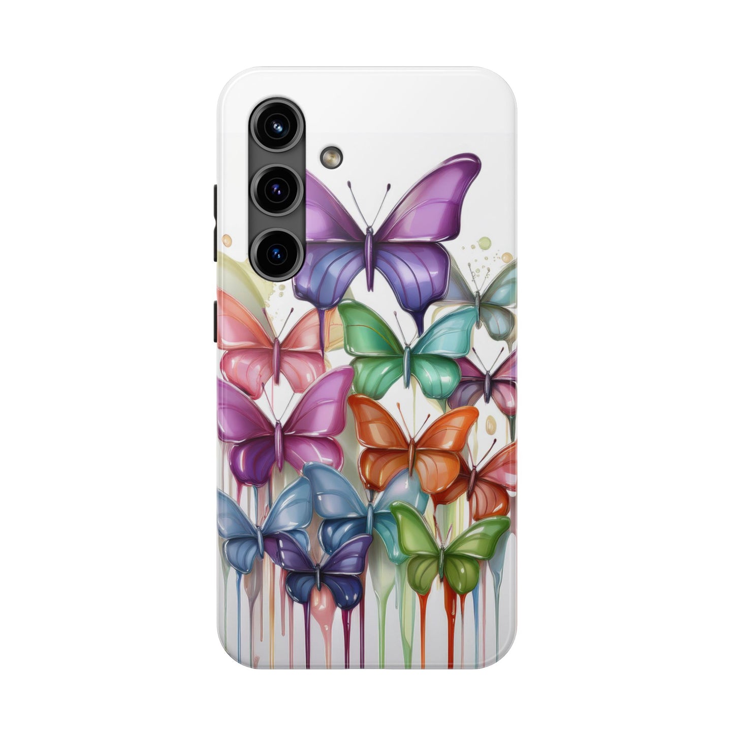 Multi-Colored Butterflies Cell Phone Case, Butterfly iPhone Case, Samsung Phone Case