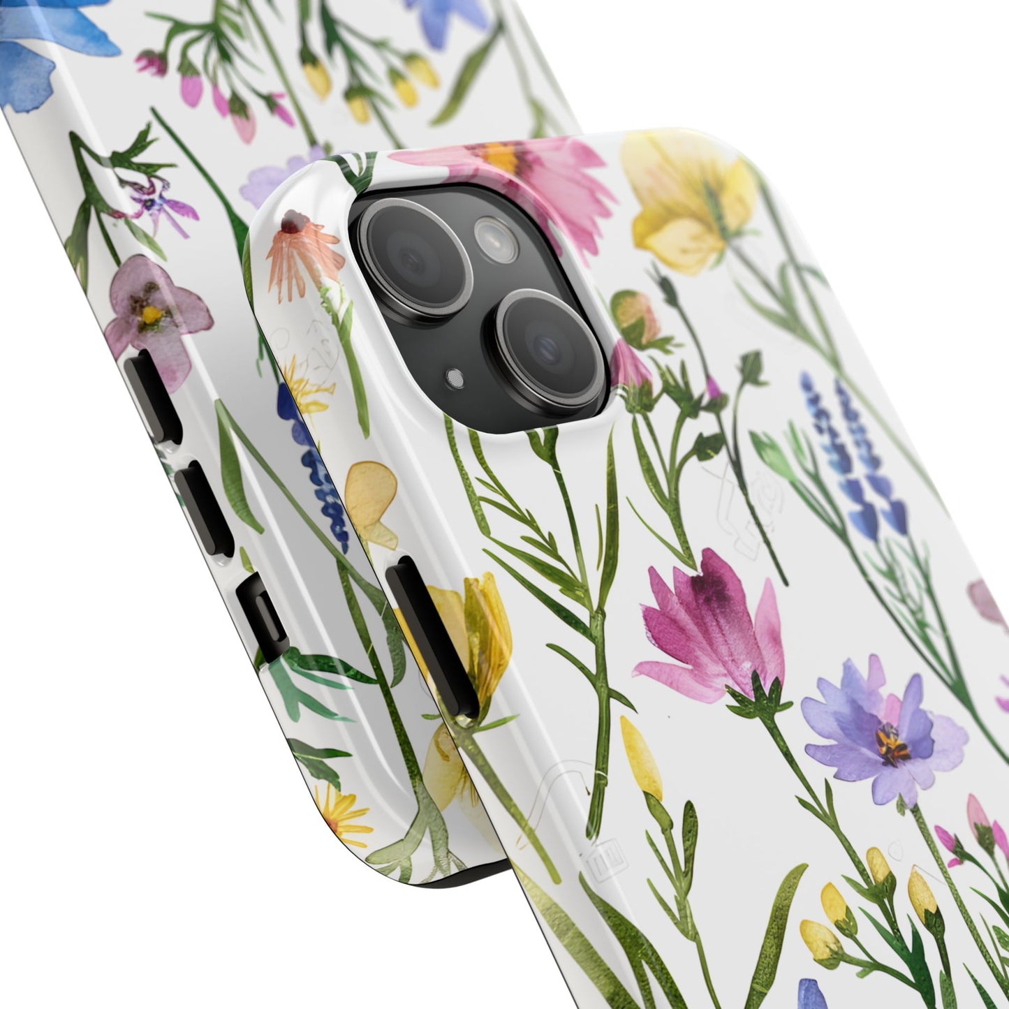 Floral Phone Case - Elegant Flower Print Cover for iPhone & Samsung, Botanical Phone Cover