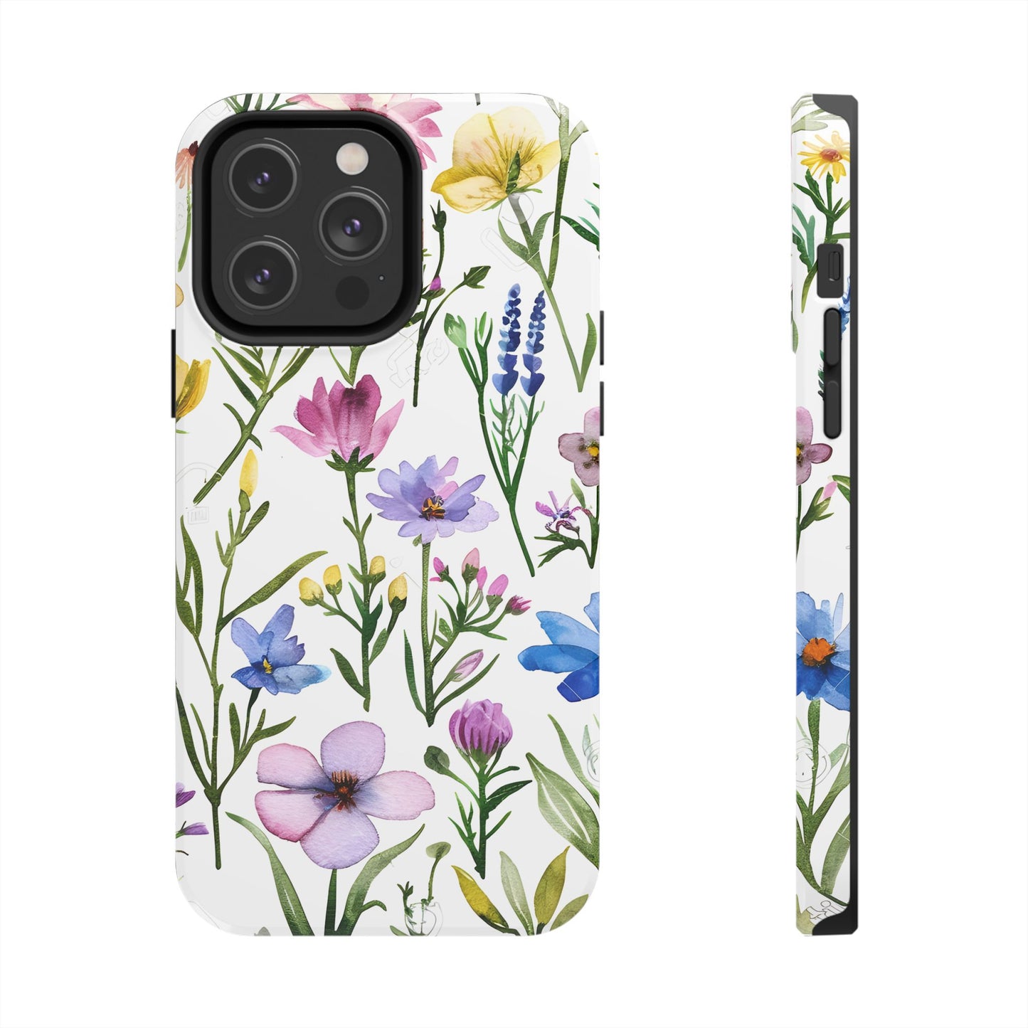 Floral Phone Case - Elegant Flower Print Cover for iPhone & Samsung, Botanical Phone Cover