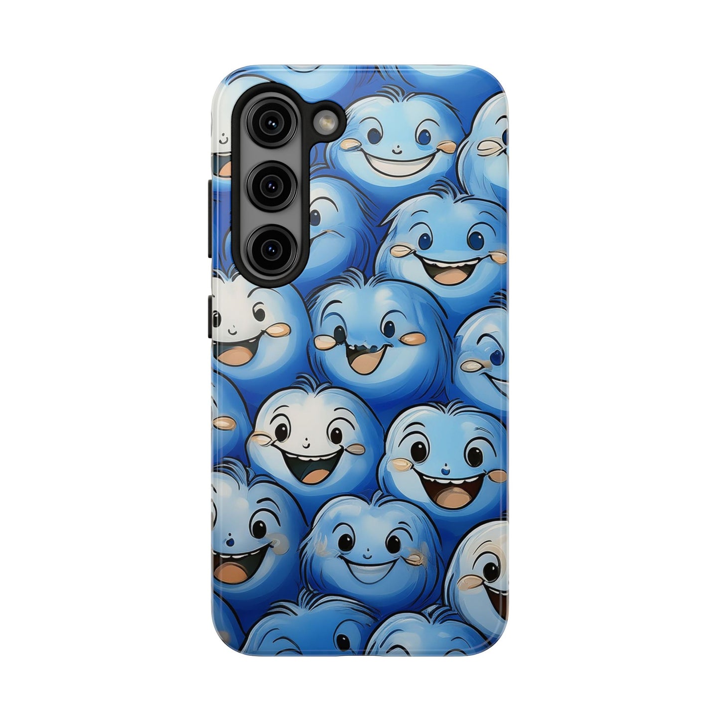 Funny Smiley Face Tough Phone Case, iPhone Samsung Phone Cover