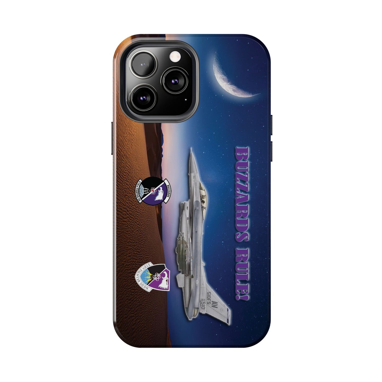 Air Force Squadron 510 iPhone Cell Phone Case,F16 Phone Case, Air Force 510th, Desert Scene