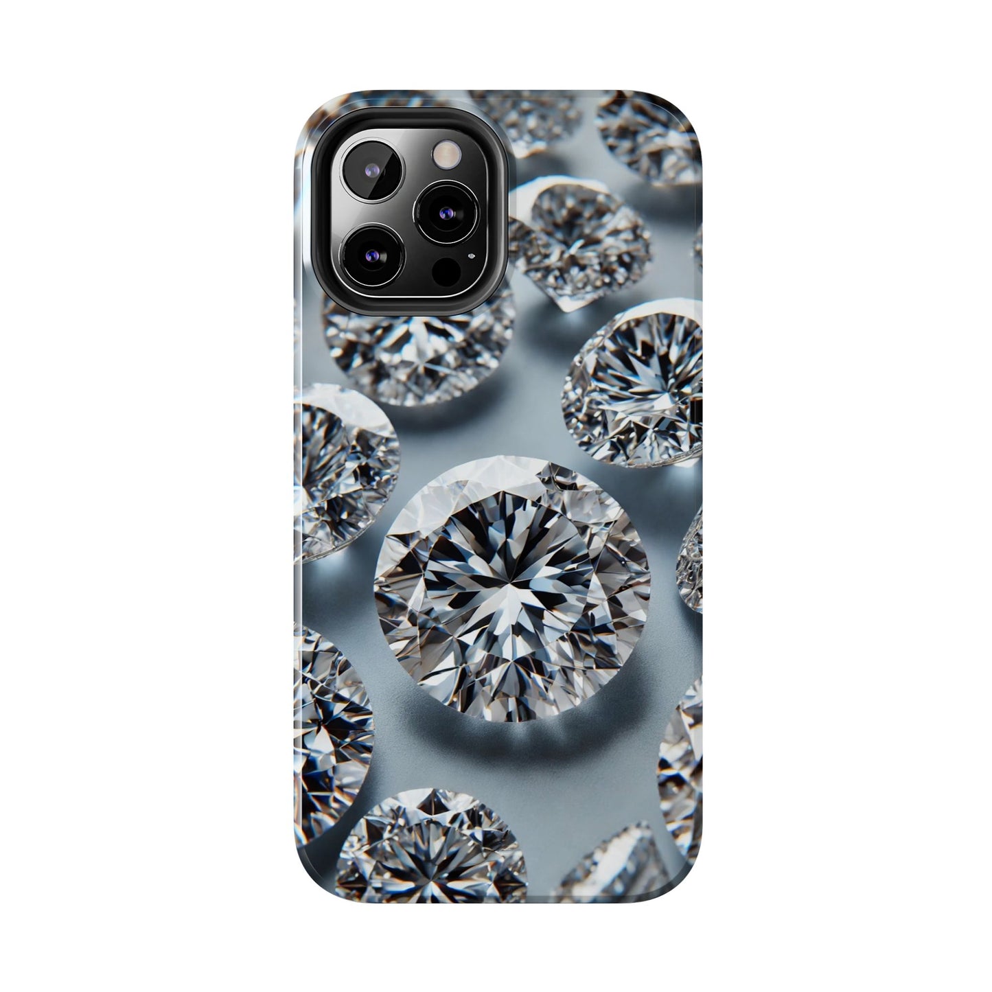 Luxury Diamond Design Phone Case for iPhone or Samsung Galaxy, Bling Crystal Cover
