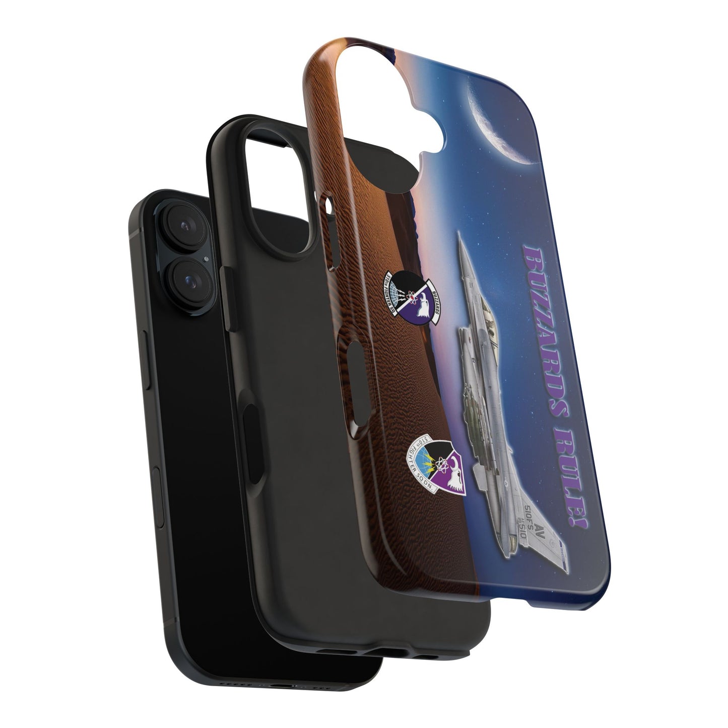 Air Force Squadron 510 iPhone Cell Phone Case,F16 Phone Case, Air Force 510th, Desert Scene