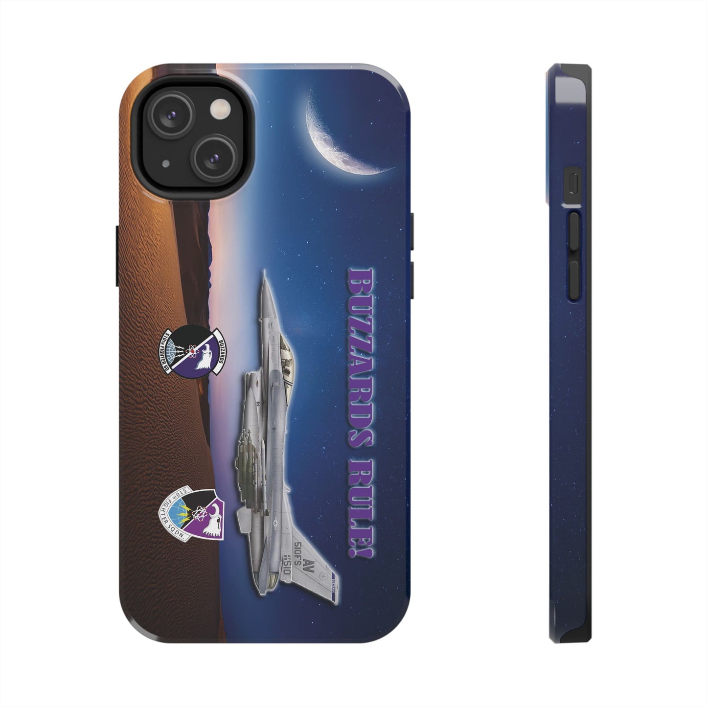 Air Force Squadron 510 iPhone Cell Phone Case,F16 Phone Case, Air Force 510th, Desert Scene