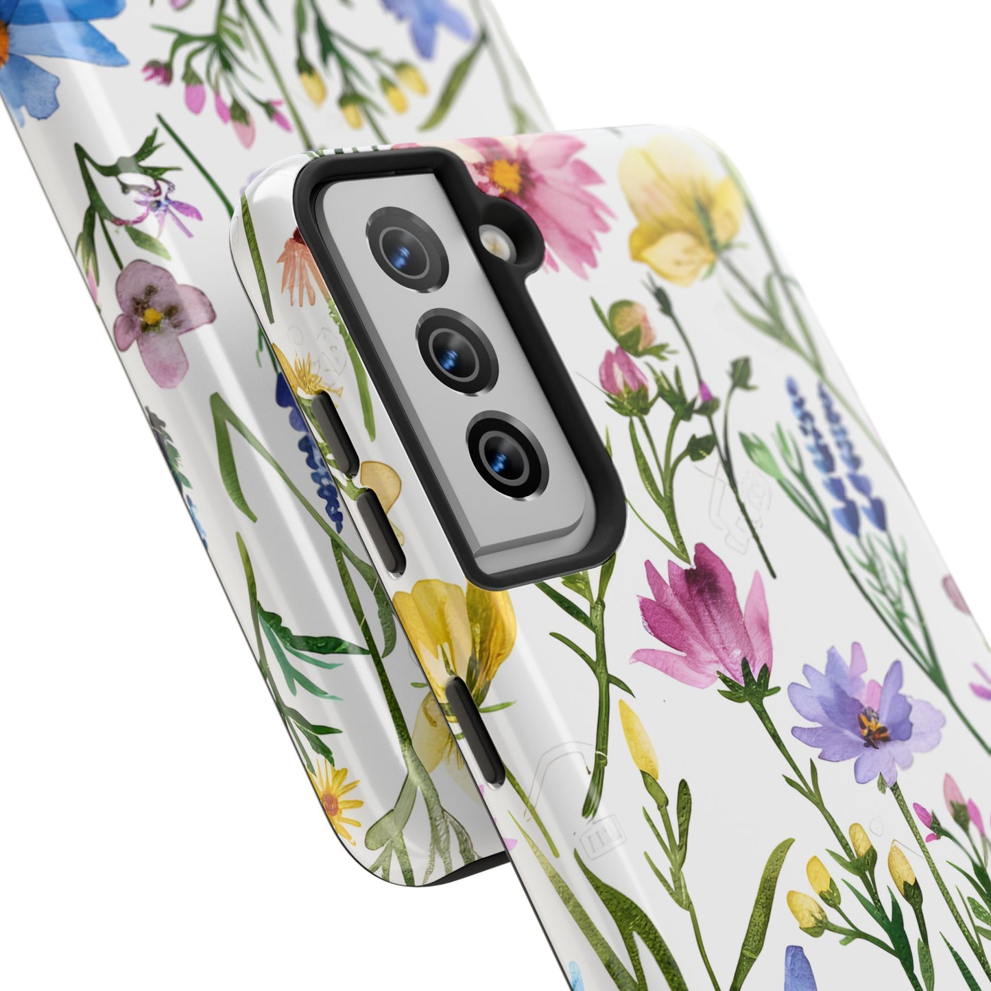 Floral Phone Case - Elegant Flower Print Cover for iPhone & Samsung, Botanical Phone Cover