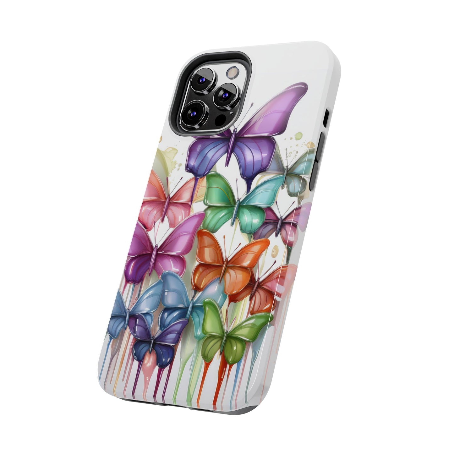 Multi-Colored Butterflies Cell Phone Case, Butterfly iPhone Case, Samsung Phone Case