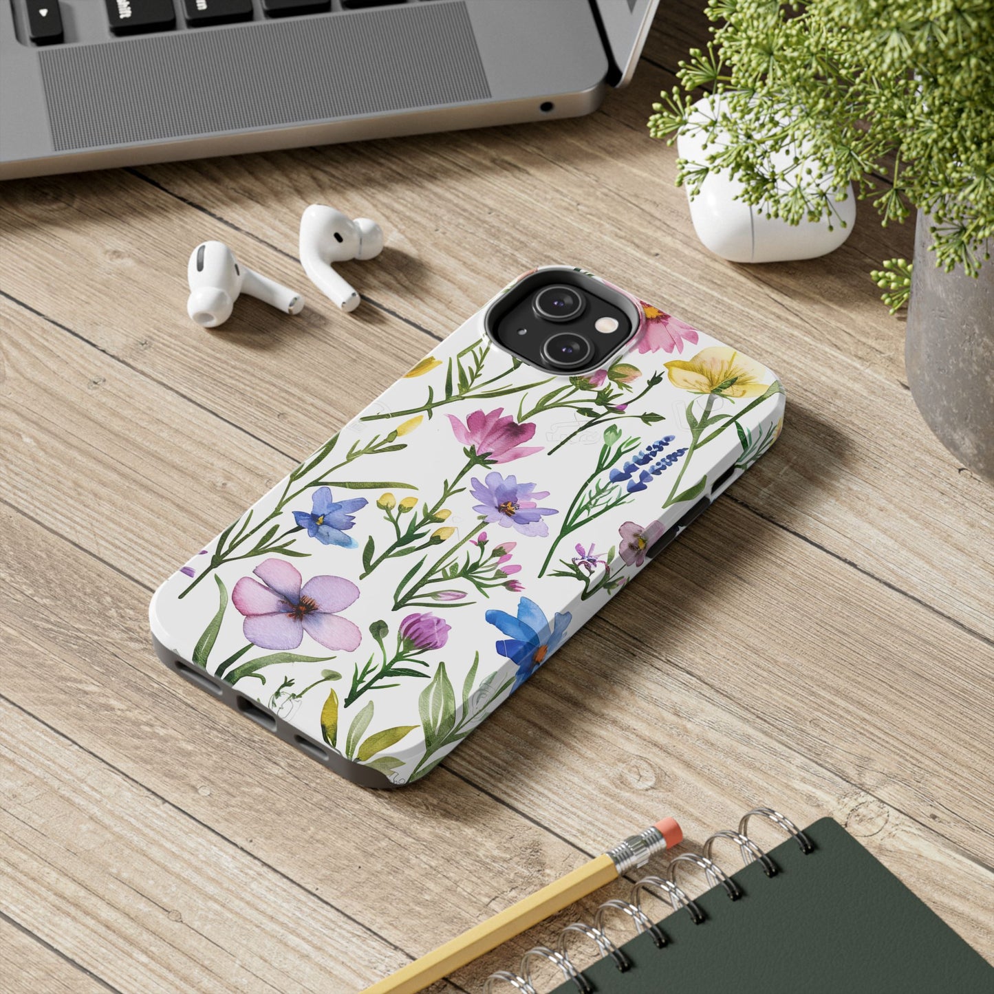 Floral Phone Case - Elegant Flower Print Cover for iPhone & Samsung, Botanical Phone Cover