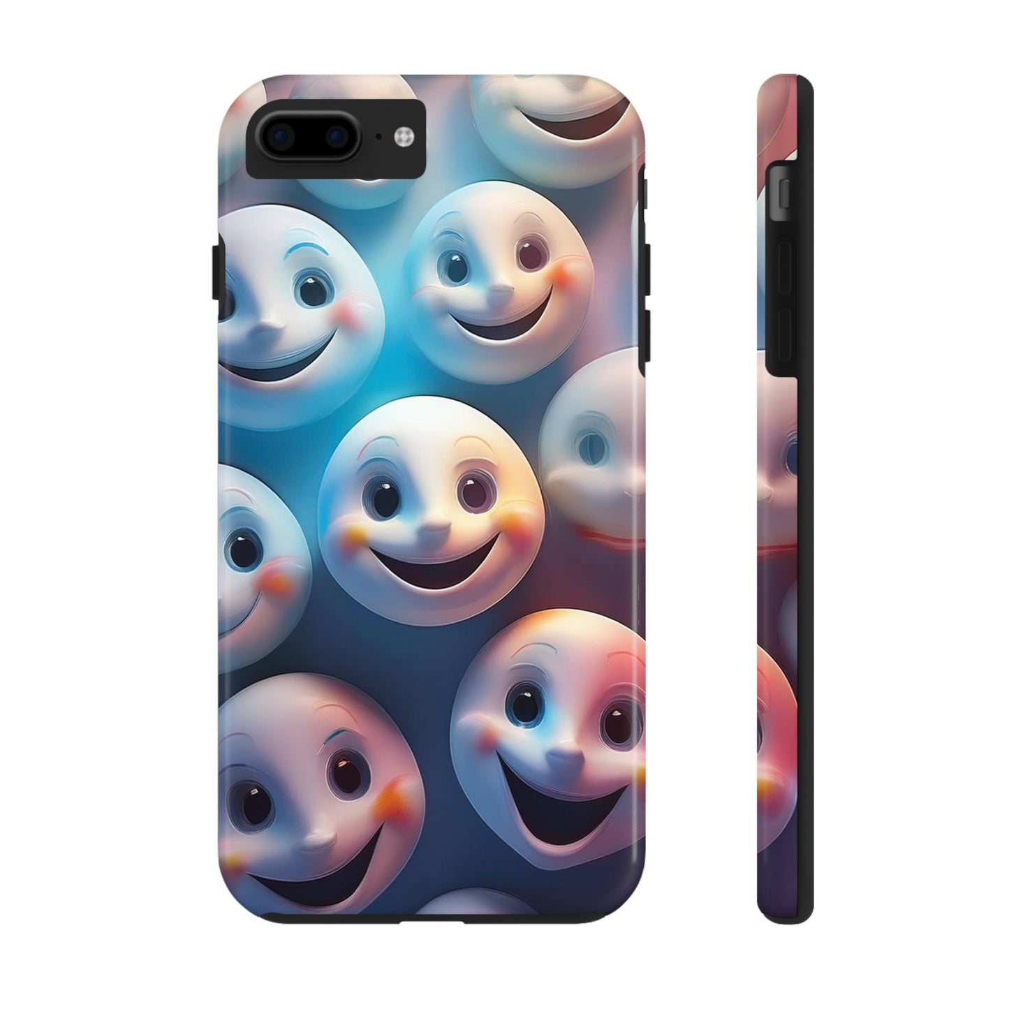 Funny Smiley Face Tough Phone Case, iPhone Samsung Phone Cover