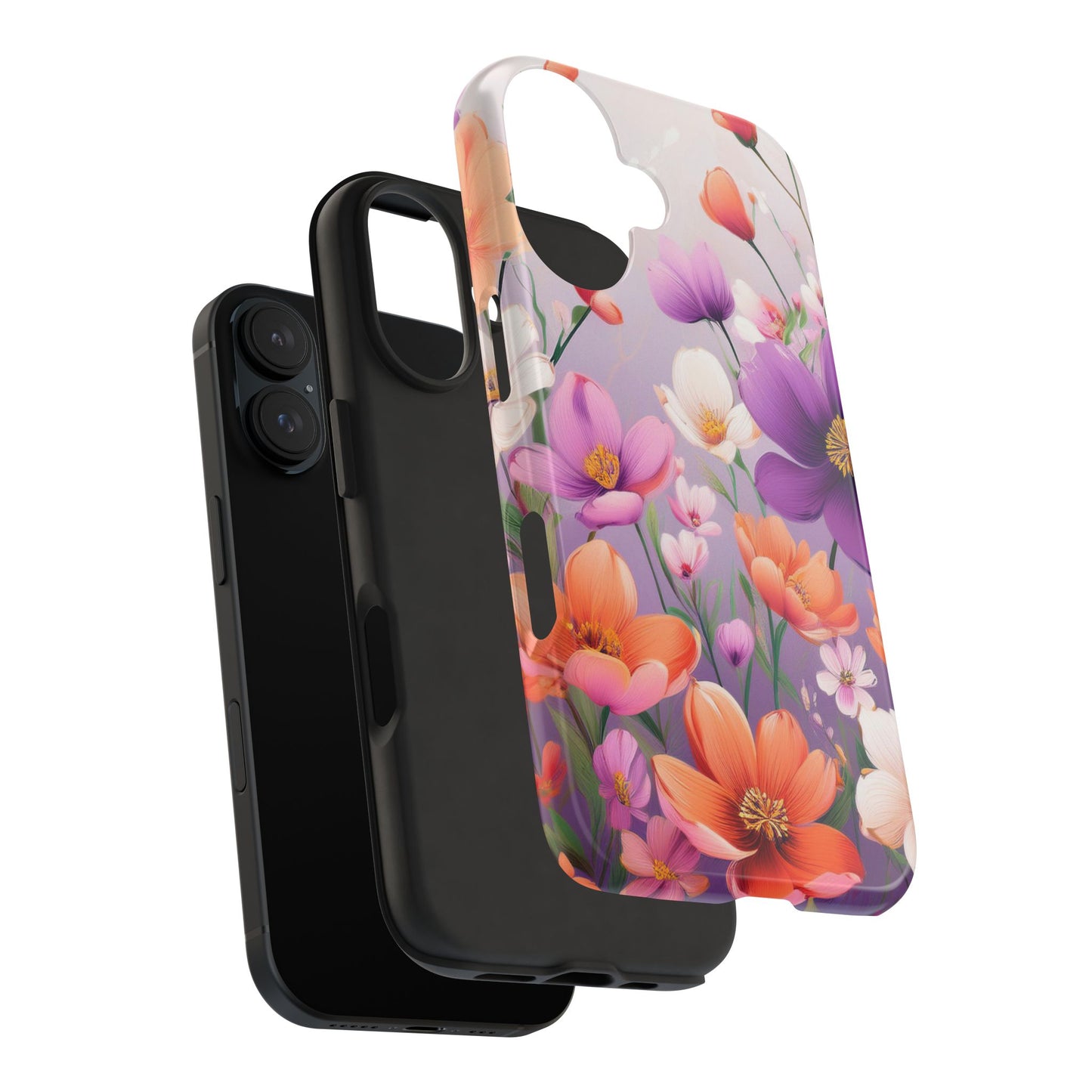 Floral Phone Case - Flower Print Cover for iPhone & Samsung, Flower Print