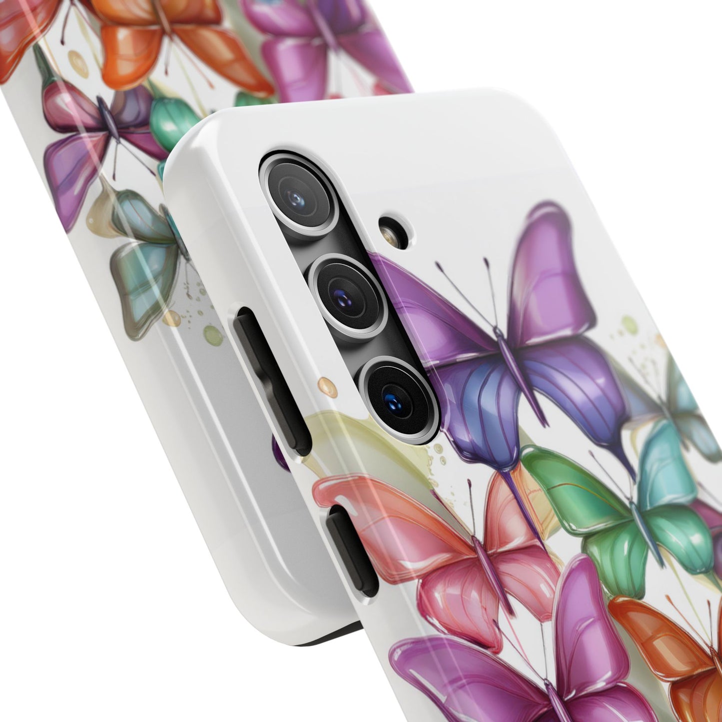 Multi-Colored Butterflies Cell Phone Case, Butterfly iPhone Case, Samsung Phone Case