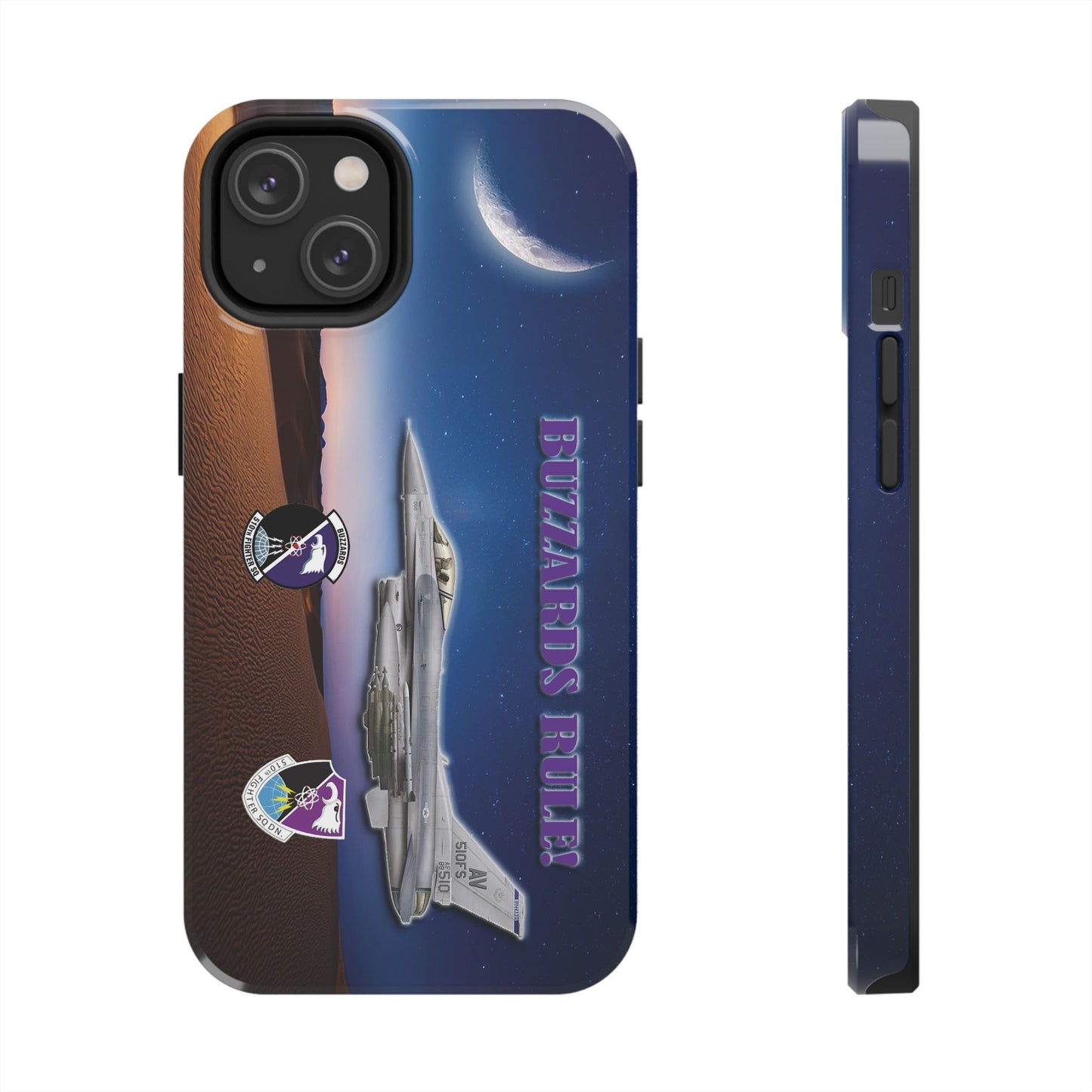 Air Force Squadron 510 iPhone Cell Phone Case,F16 Phone Case, Air Force 510th, Desert Scene