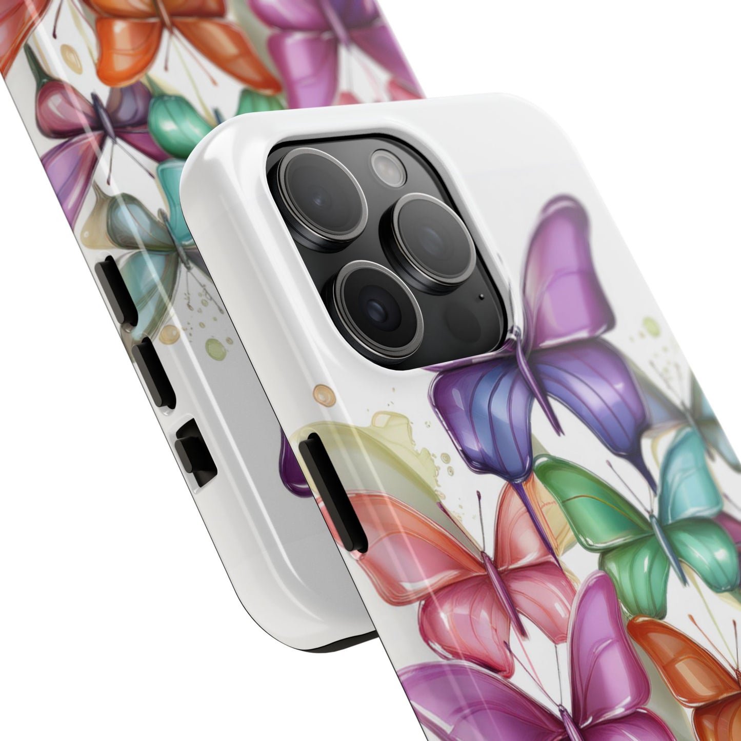 Multi-Colored Butterflies Cell Phone Case, Butterfly iPhone Case, Samsung Phone Case