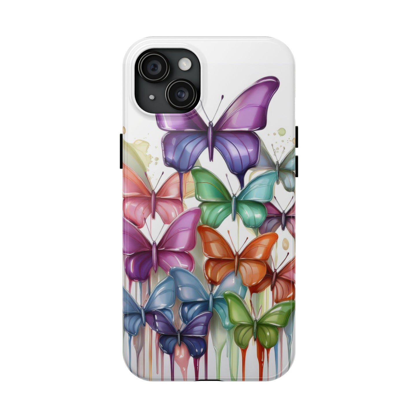 Multi-Colored Butterflies Cell Phone Case, Butterfly iPhone Case, Samsung Phone Case