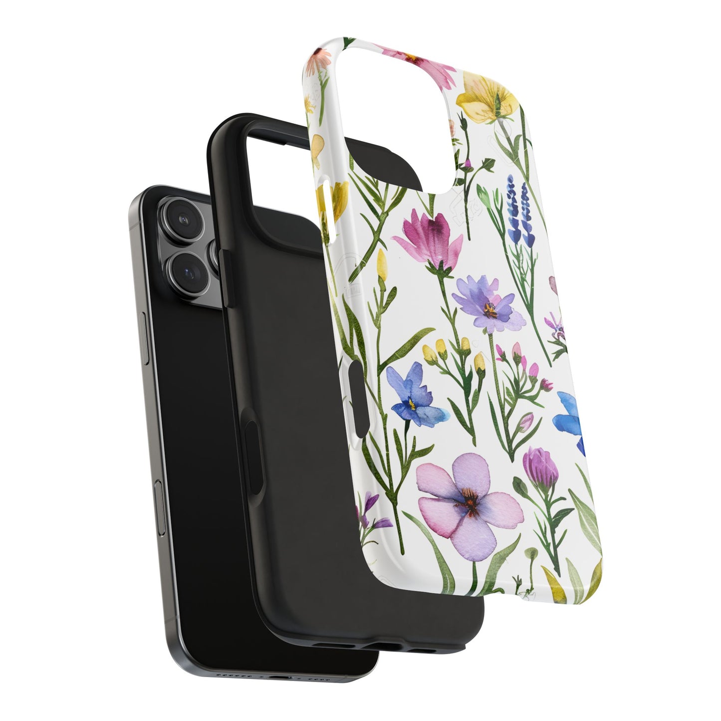Floral Phone Case - Elegant Flower Print Cover for iPhone & Samsung, Botanical Phone Cover