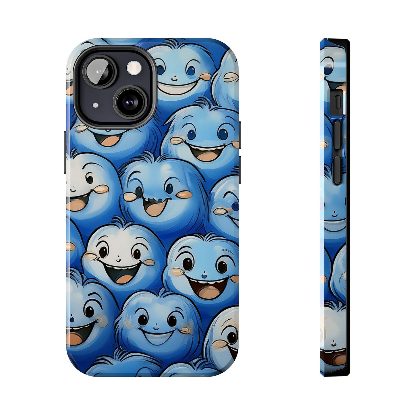 Funny Smiley Face Tough Phone Case, iPhone Samsung Phone Cover