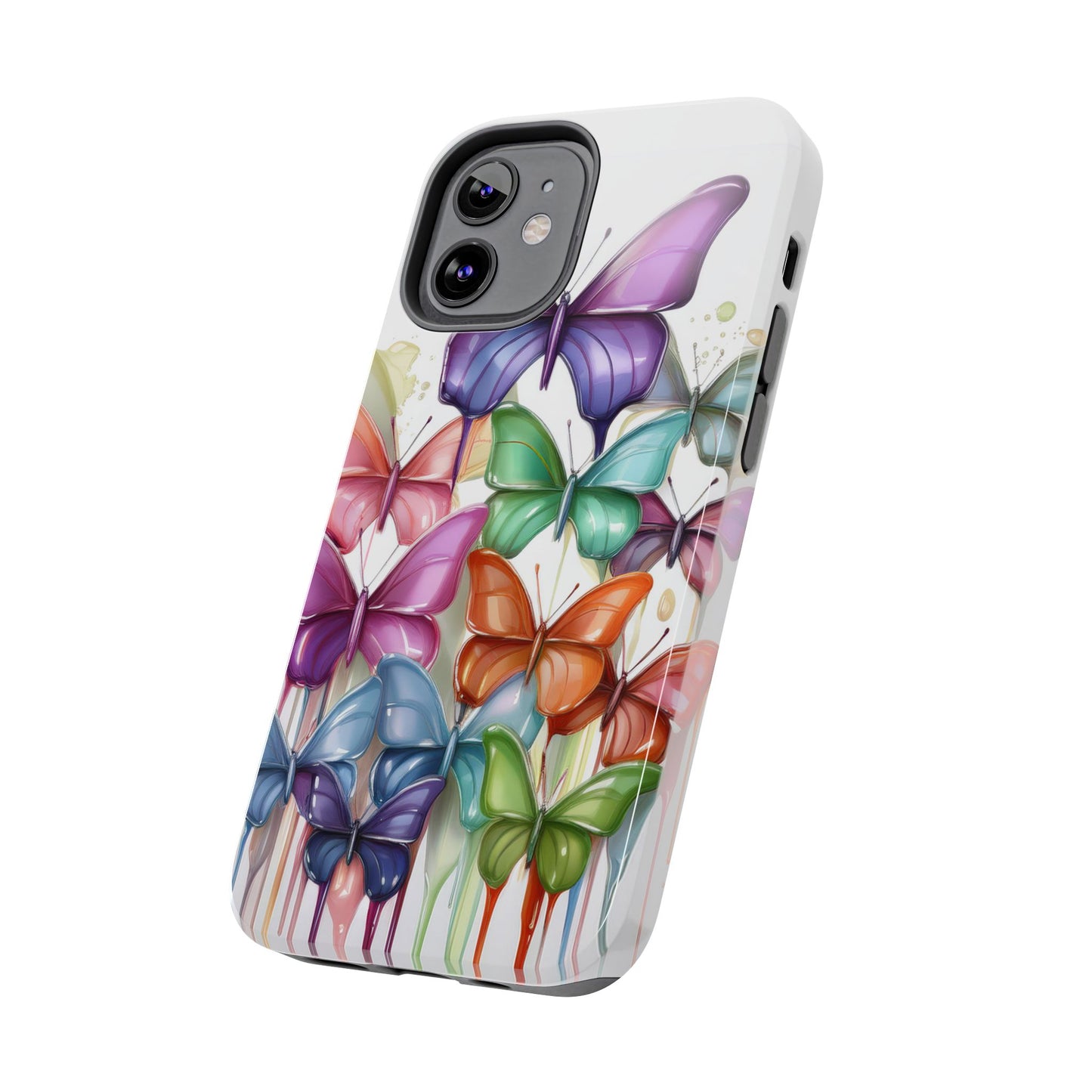 Multi-Colored Butterflies Cell Phone Case, Butterfly iPhone Case, Samsung Phone Case