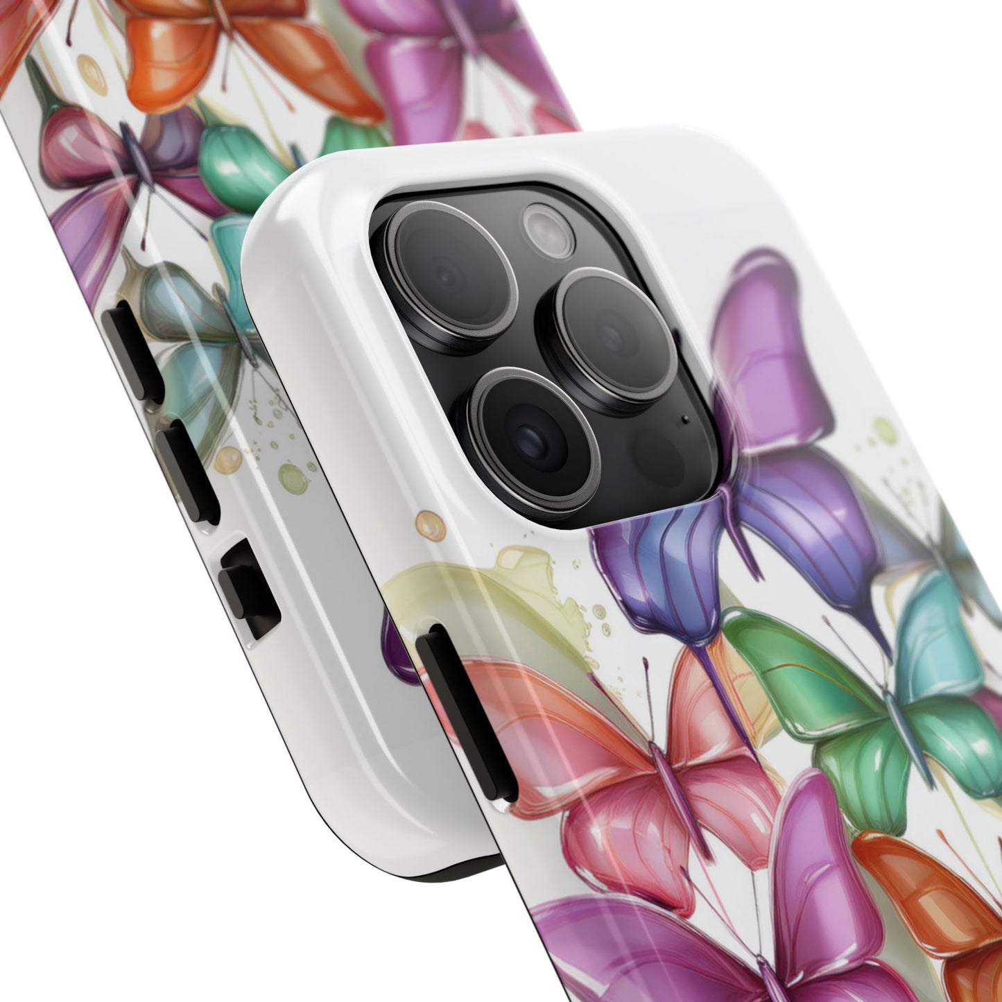 Multi-Colored Butterflies Cell Phone Case, Butterfly iPhone Case, Samsung Phone Case