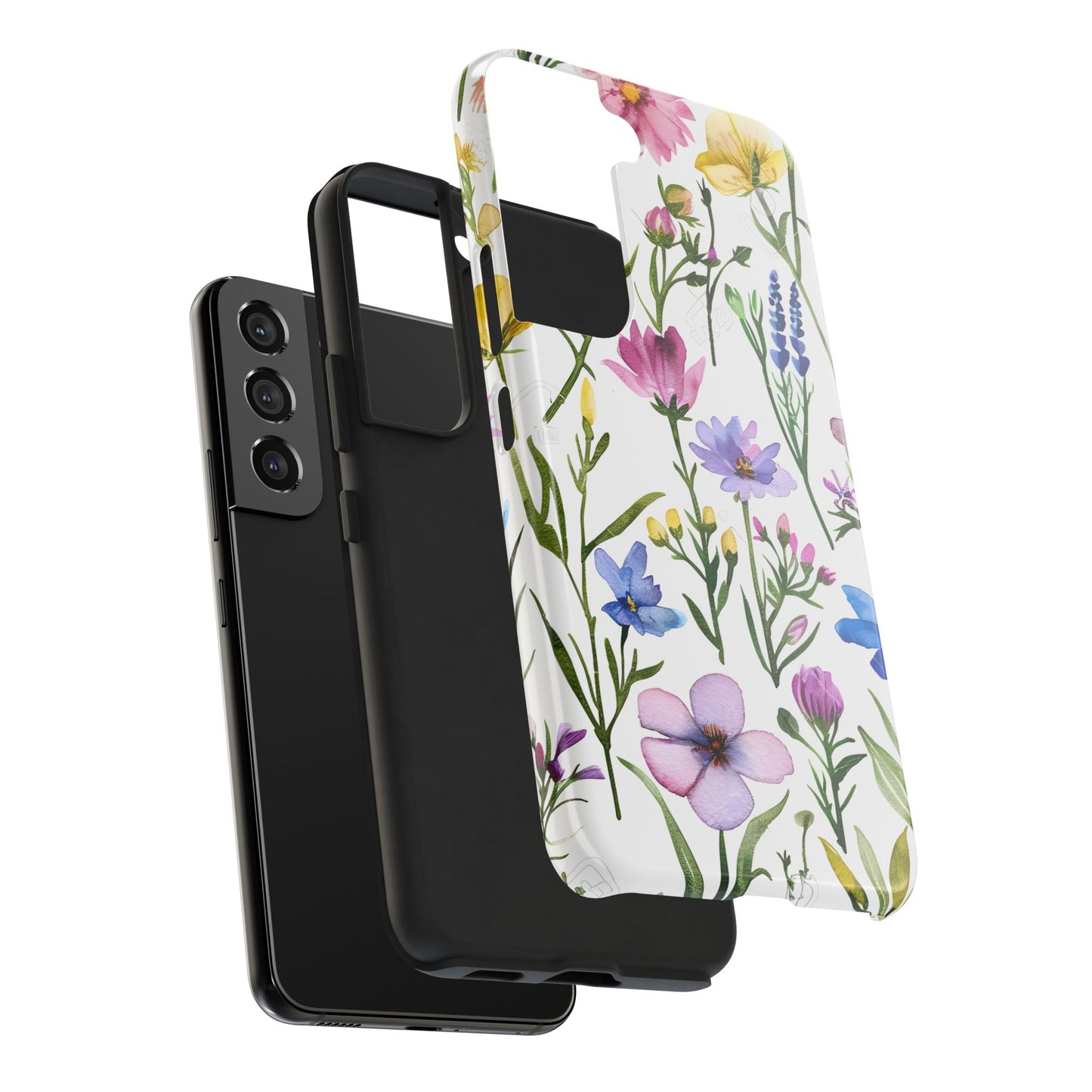 Floral Phone Case - Elegant Flower Print Cover for iPhone & Samsung, Botanical Phone Cover