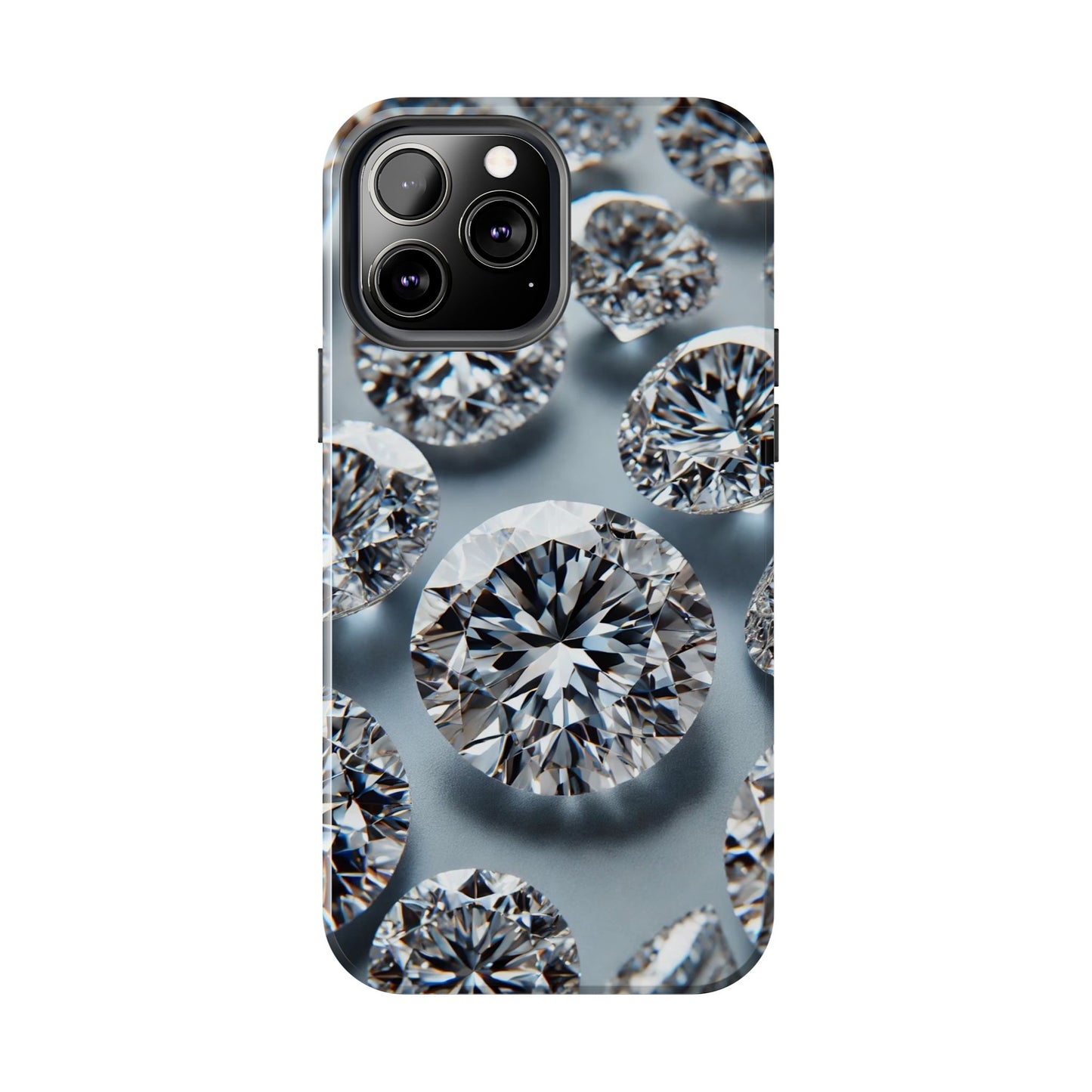 Luxury Diamond Design Phone Case for iPhone or Samsung Galaxy, Bling Crystal Cover