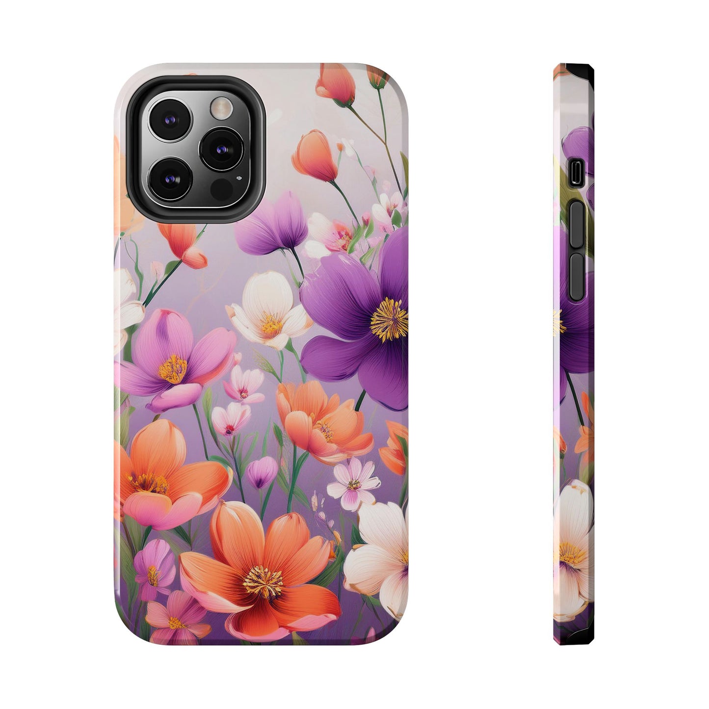 Floral Phone Case - Flower Print Cover for iPhone & Samsung, Flower Print