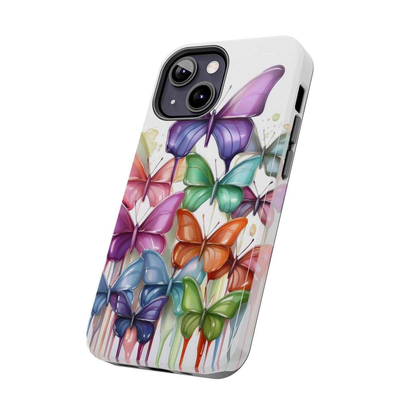 Multi-Colored Butterflies Cell Phone Case, Butterfly iPhone Case, Samsung Phone Case