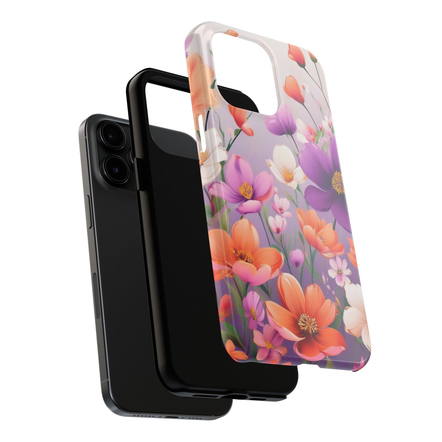Floral Phone Case - Flower Print Cover for iPhone & Samsung, Flower Print